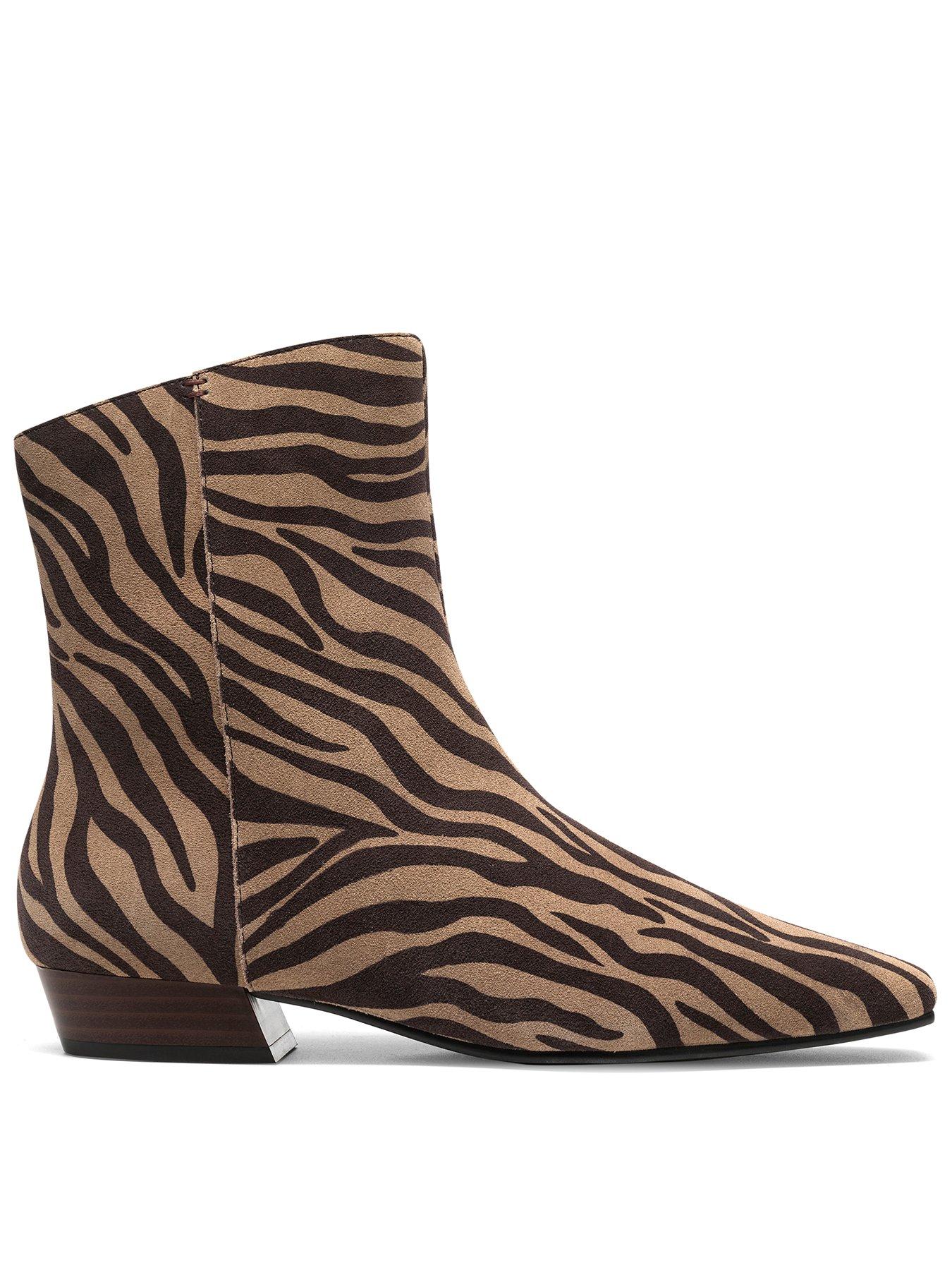 Image 1 of 6 of Clarks Kelso Top Ankle Boot - Animal Print