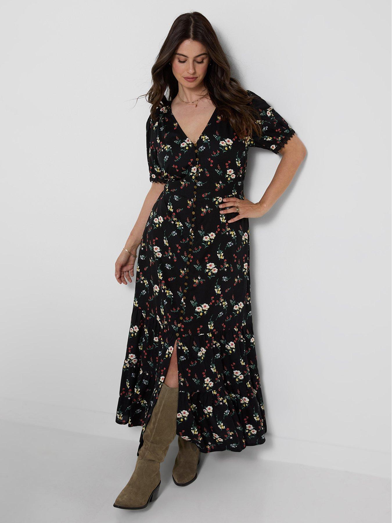 Image 3 of 6 of Joe Browns Darling Ditsy Button Through Maxi Dress