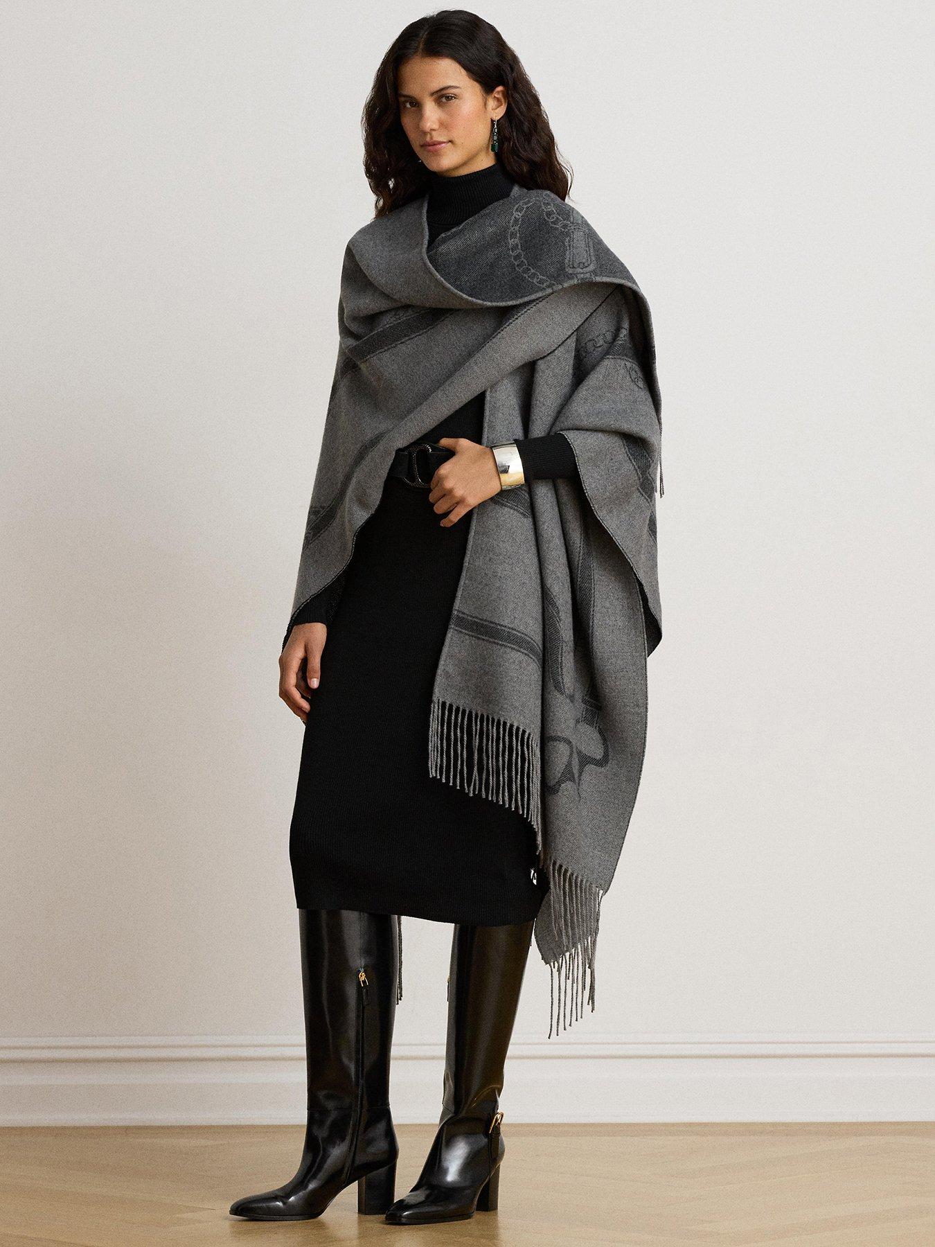 Image 1 of 6 of Lauren by Ralph Lauren EQ RUANA-PONCHO