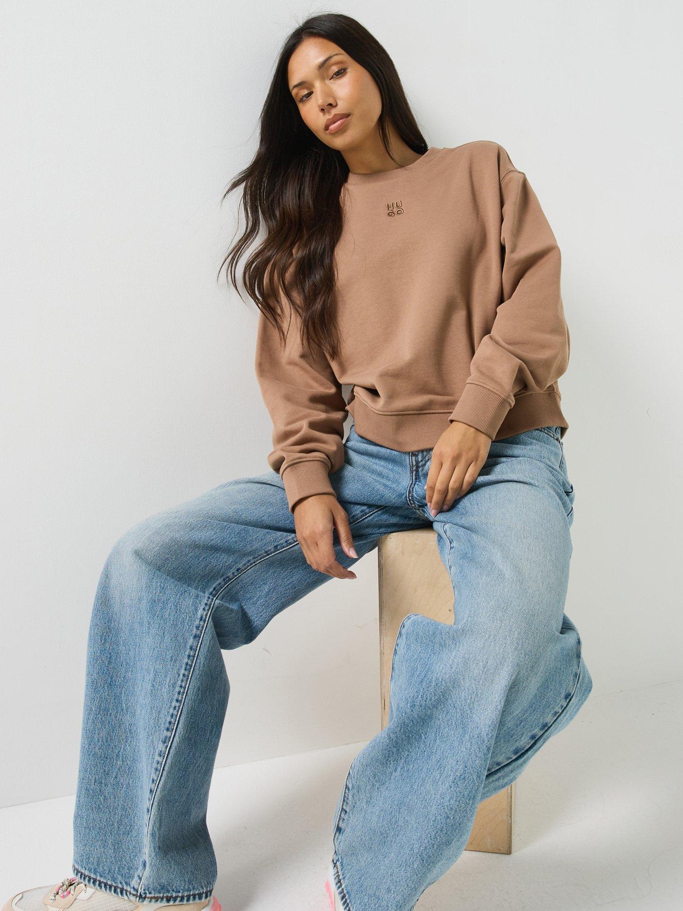 Image 1 of 5 of HUGO Deroxina Sweatshirt - Brown