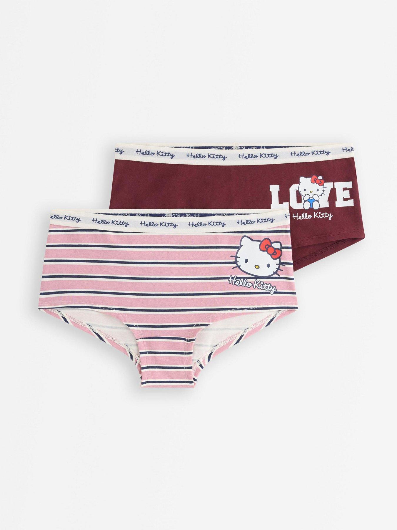 Image 1 of 3 of Lindex Girls 2 Pack Hello Kitty Stretch Hipster Briefs - Multi