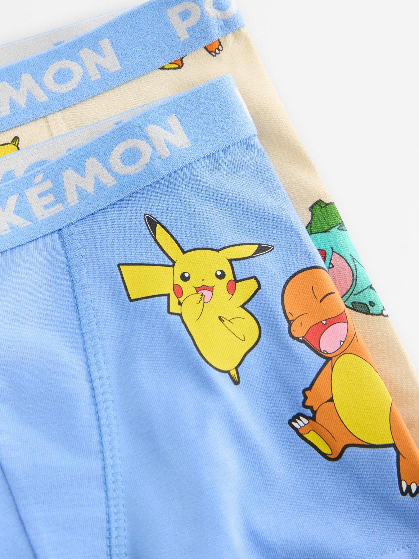 Image 4 of 4 of Lindex Boys 2 Pack Pokemon Boxer Shorts - Blue