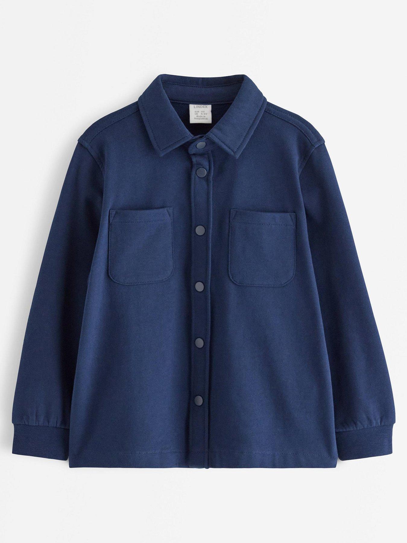 Image 2 of 4 of Lindex Younger Boys Jersey Shirt - Dark Blue