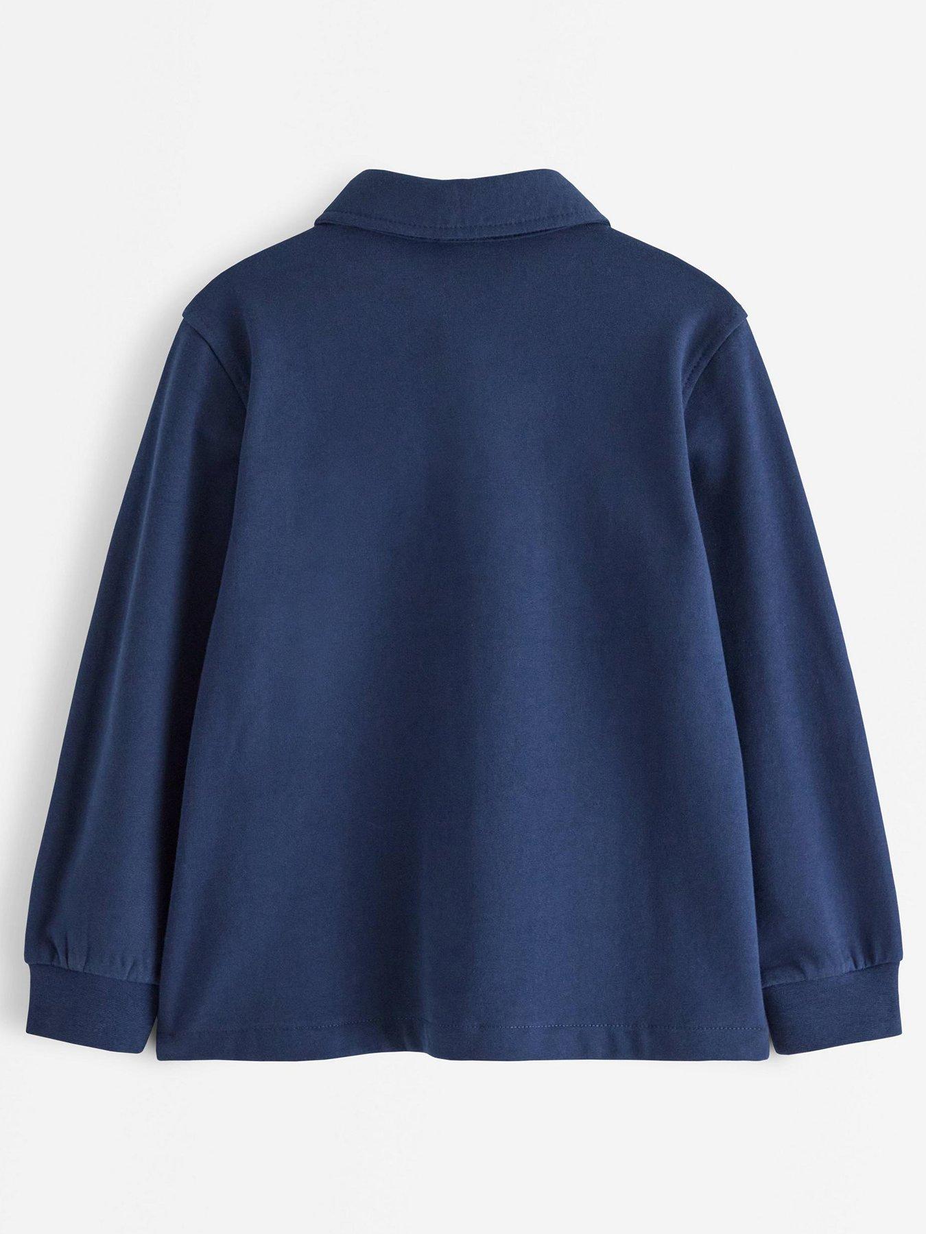 Image 3 of 4 of Lindex Younger Boys Jersey Shirt - Dark Blue