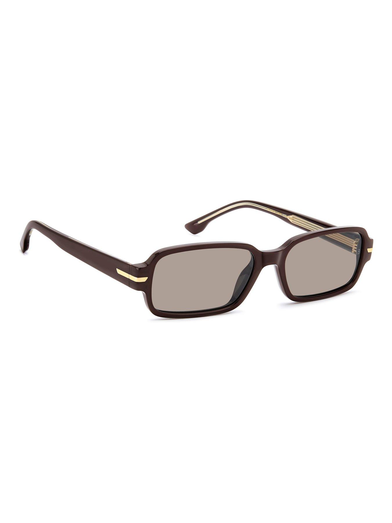 Image 2 of 5 of VICTORIA BECKHAM Shallow Rectangular Sunglasses- Burgundy