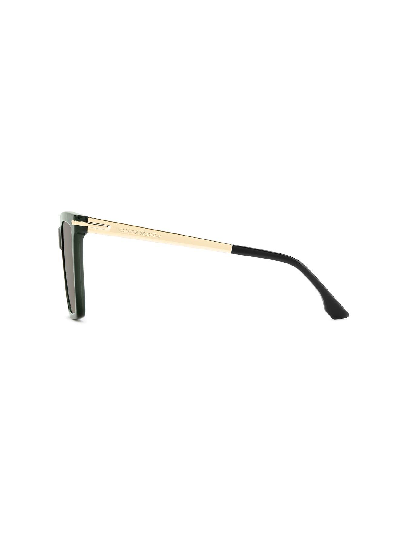 Image 4 of 5 of VICTORIA BECKHAM Rectangular Sunglasses- Khaki
