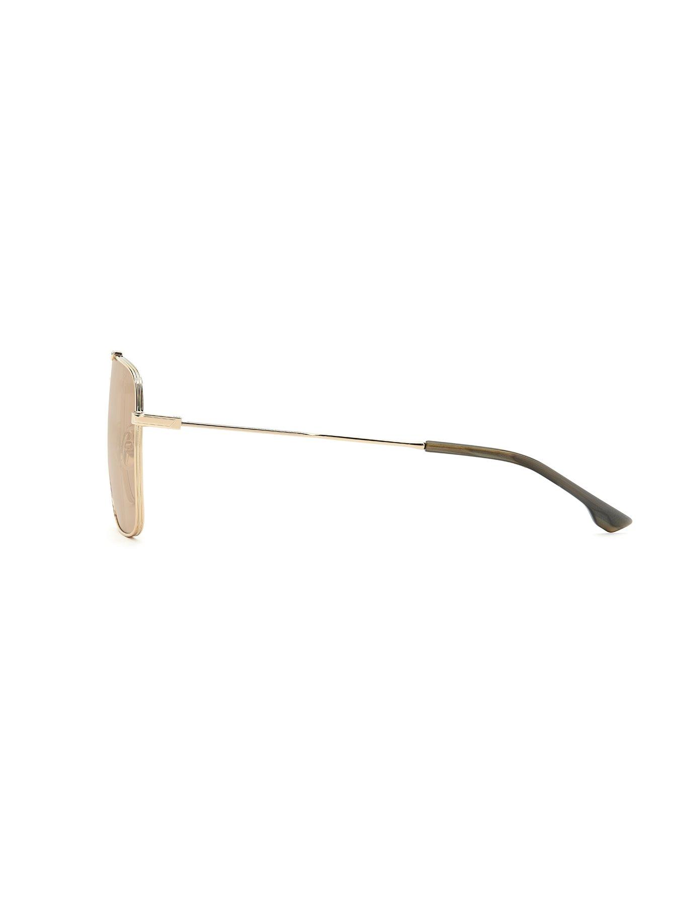Image 5 of 6 of VICTORIA BECKHAM Oversized Rectangular Sunglasses- Gold