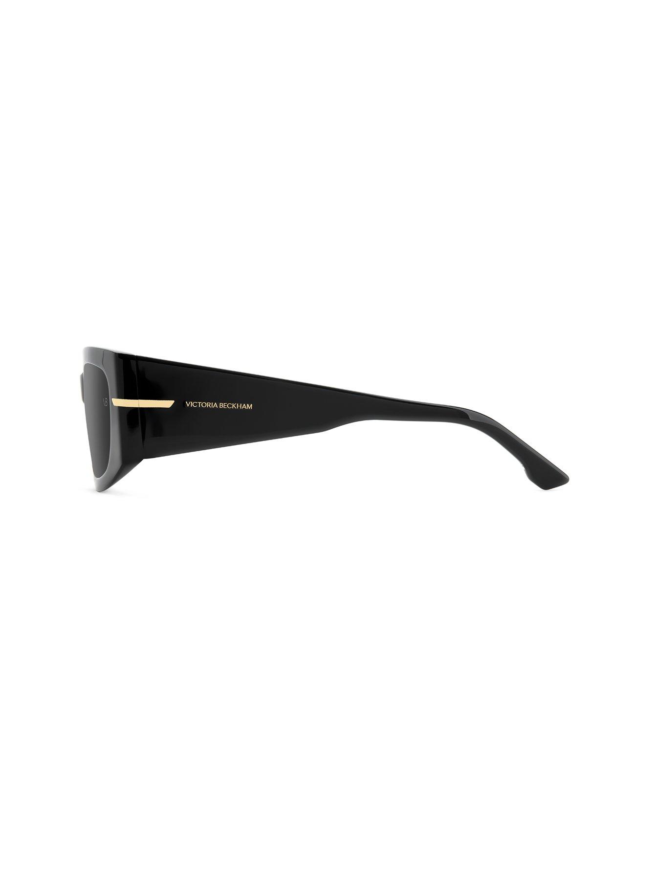Image 5 of 6 of VICTORIA BECKHAM Thick Frame Rectangular Sunglasses- Black