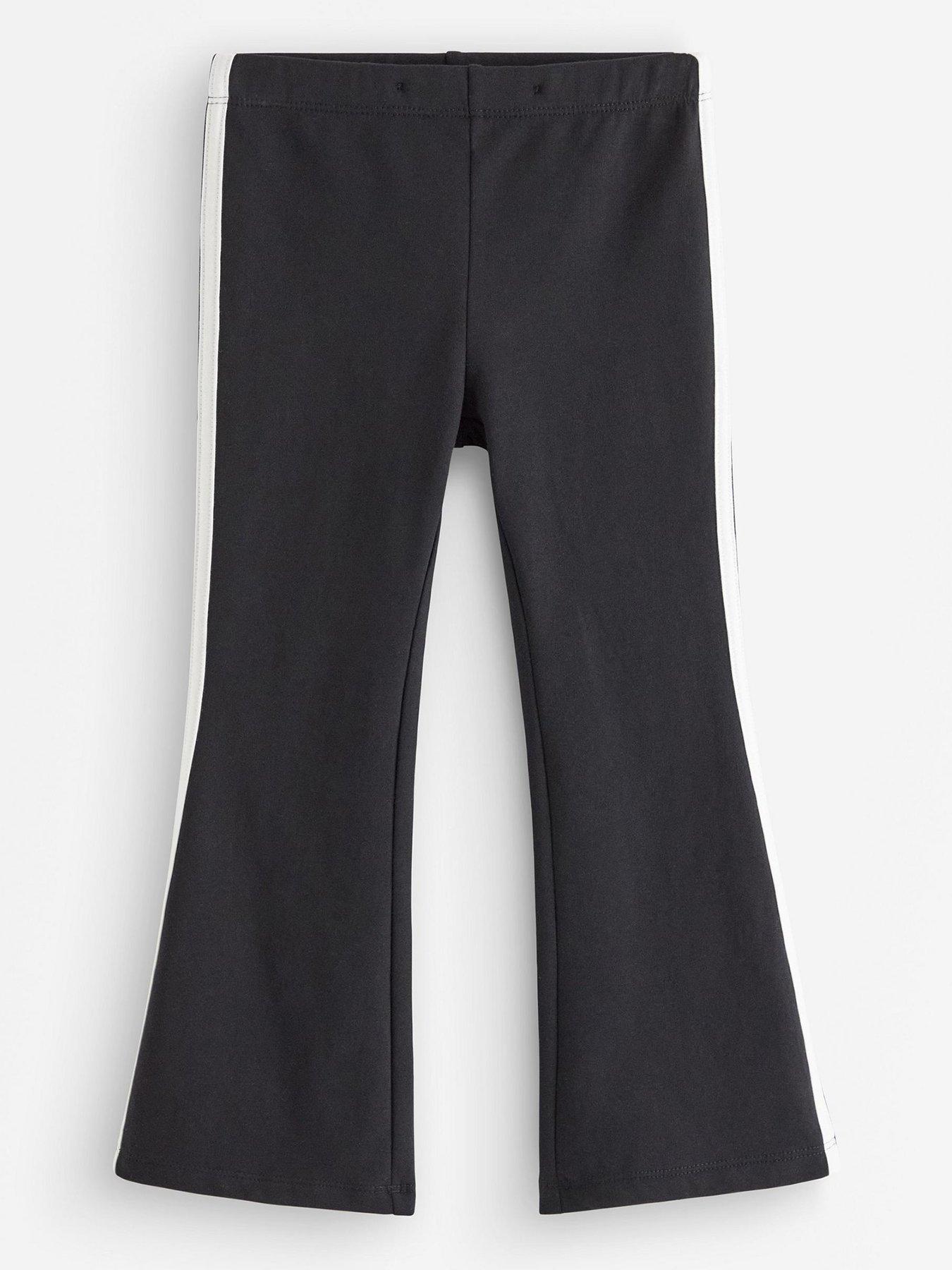 Image 2 of 4 of Lindex Younger Girls Flared Side Stripe Leggings - Black