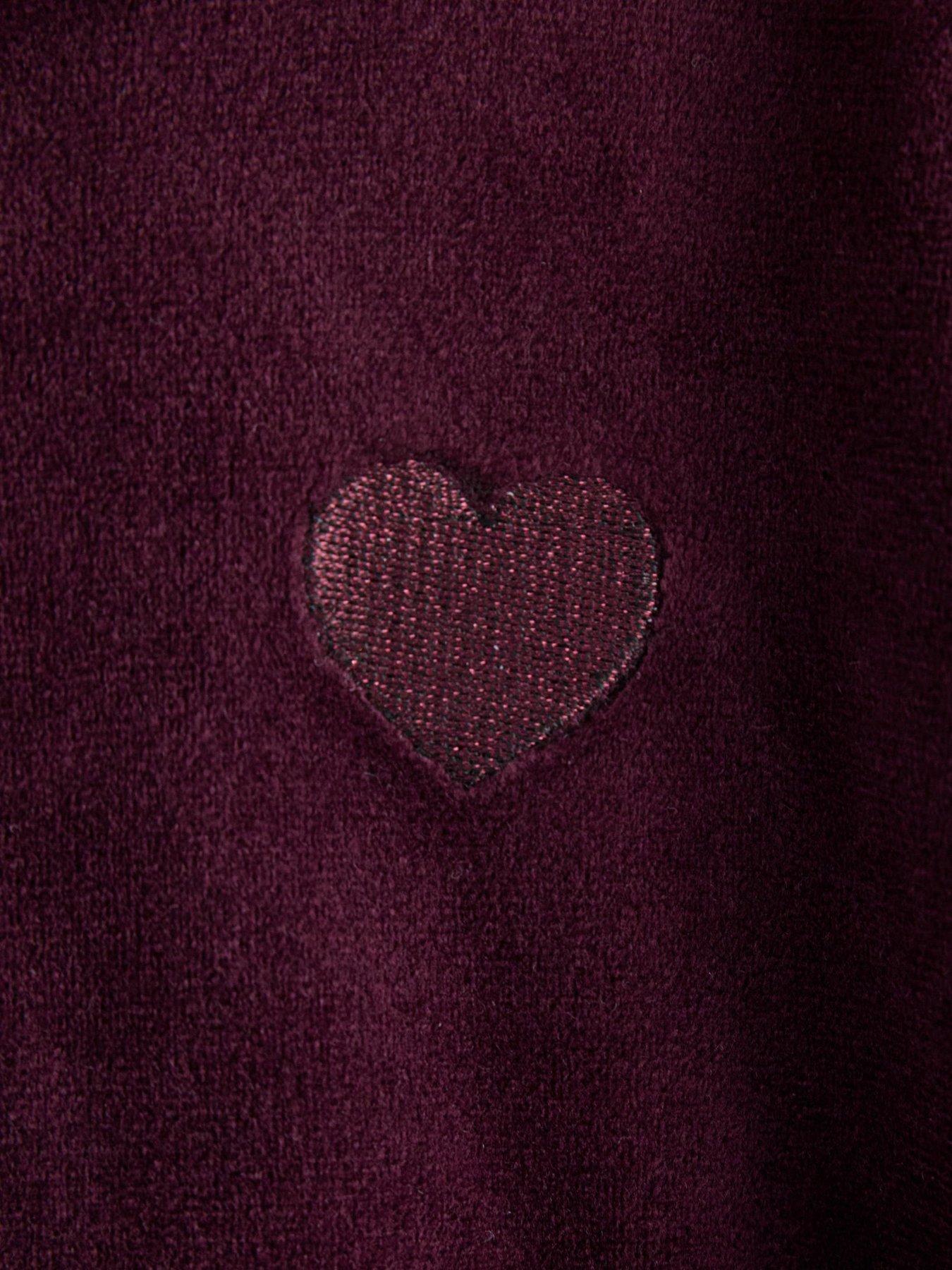 Image 4 of 4 of Lindex Girls Velour Hoodie - Purple