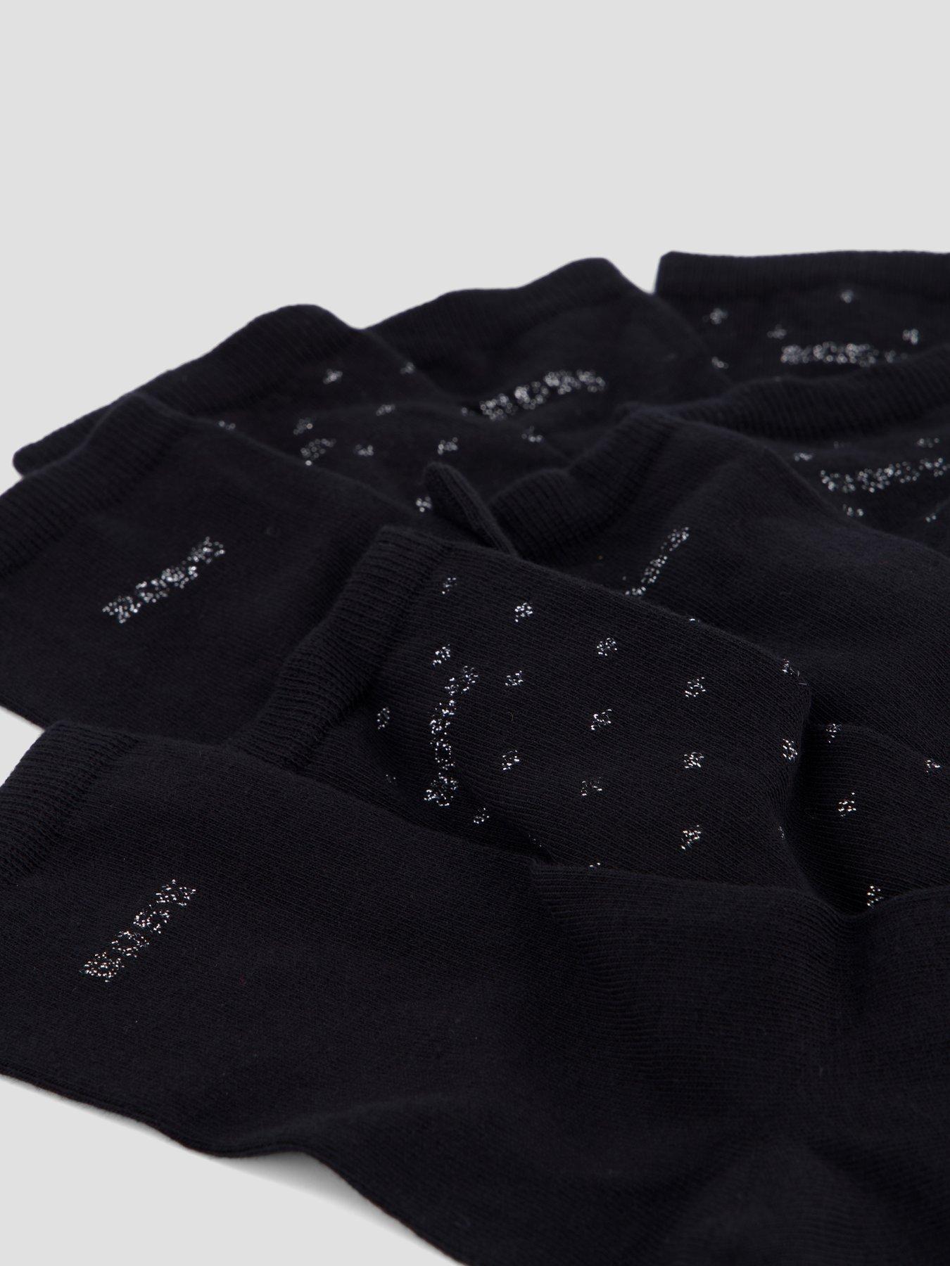 Image 2 of 3 of BOSS Womens 4 Pack Regular Ribbed Cuff Socks - Black