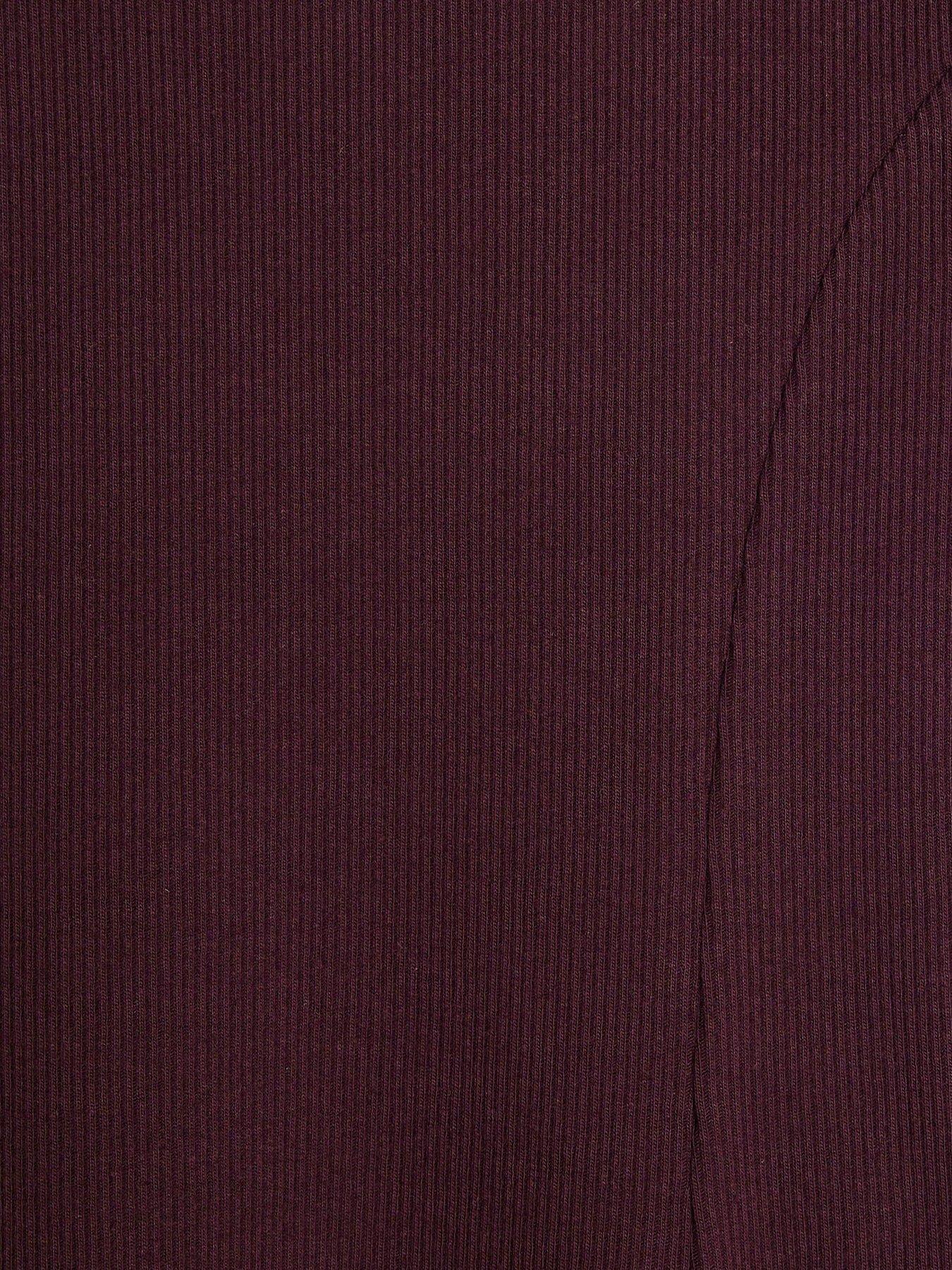 Image 4 of 4 of River Island Girls Scallop Edge Fit And Flare Dress - Purple
