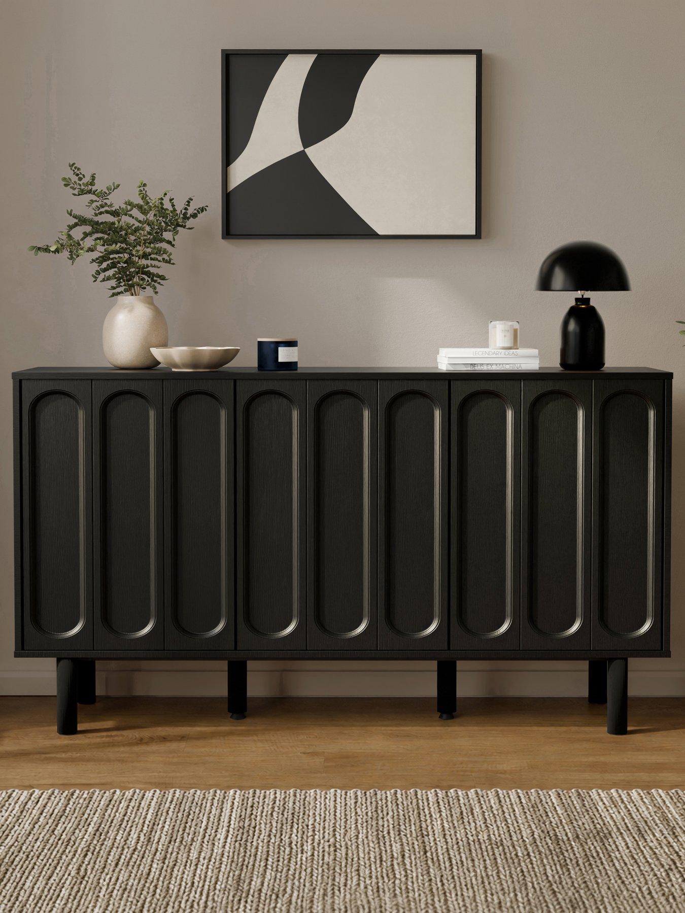 Image 1 of 7 of GFW Rio Large Sideboard Black