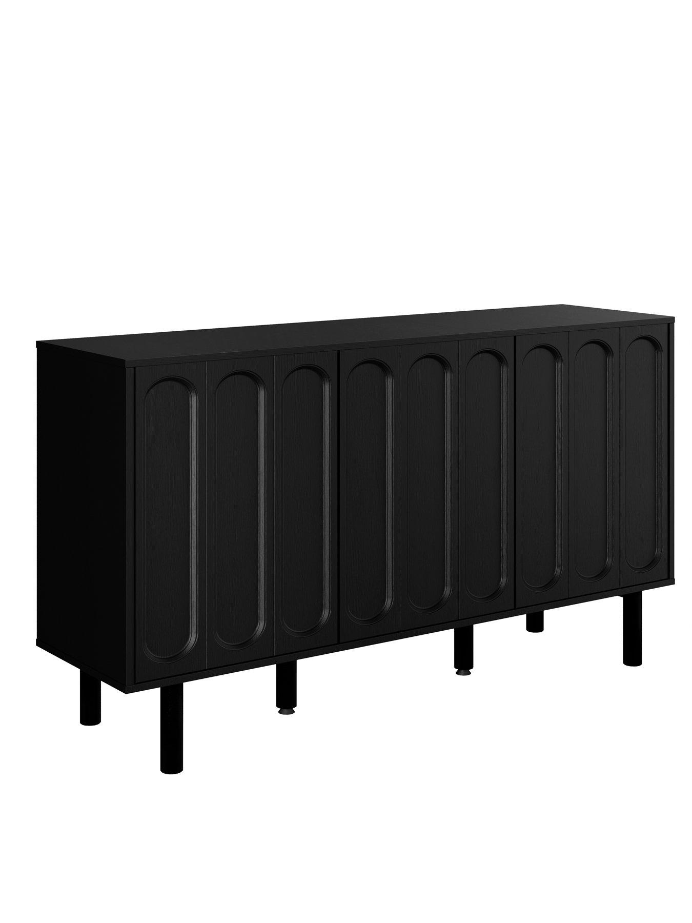 Image 3 of 7 of GFW Rio Large Sideboard Black