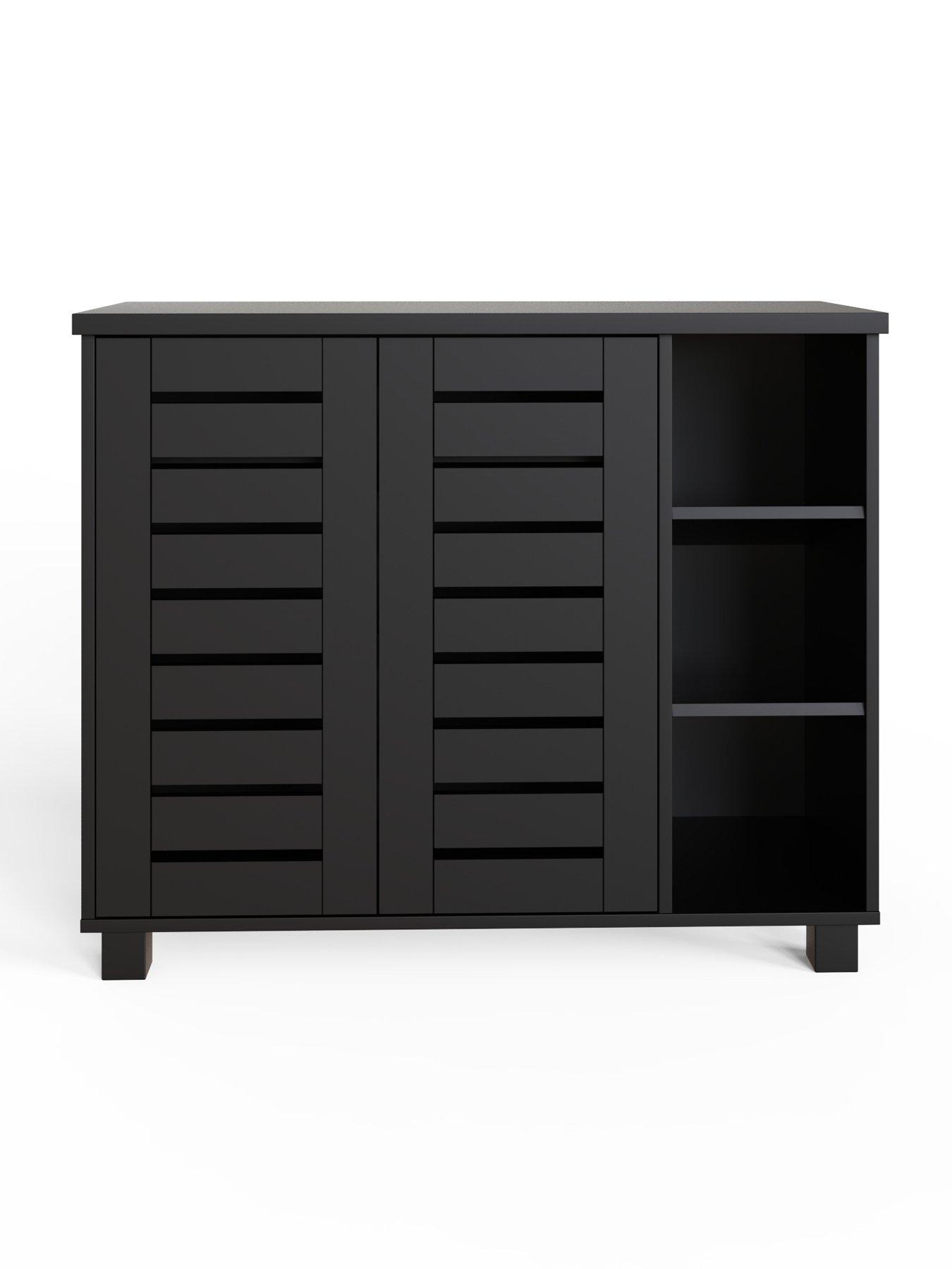 Image 3 of 7 of GFW Bodie Shoe Cabinet Black
