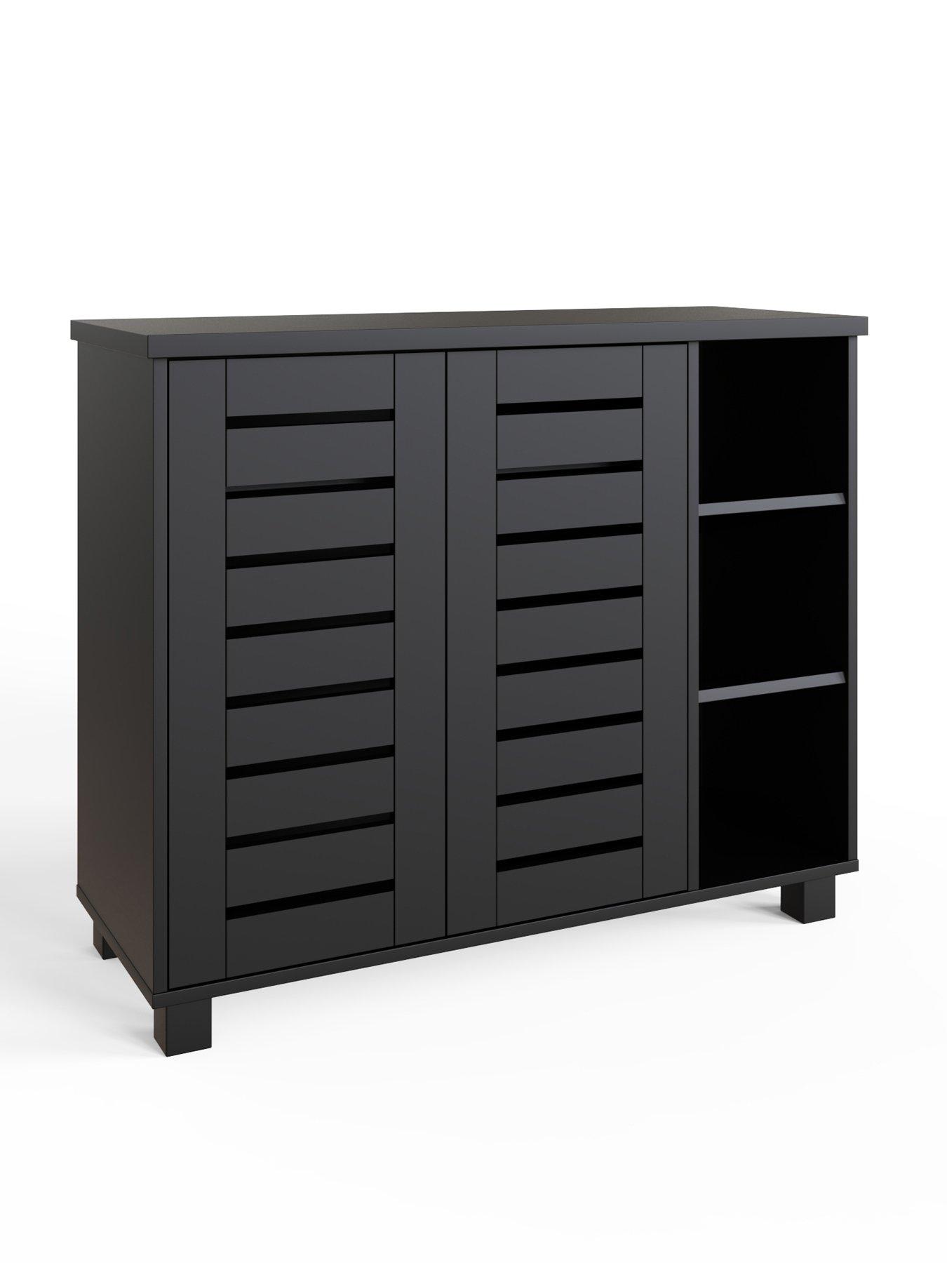 Image 5 of 7 of GFW Bodie Shoe Cabinet Black