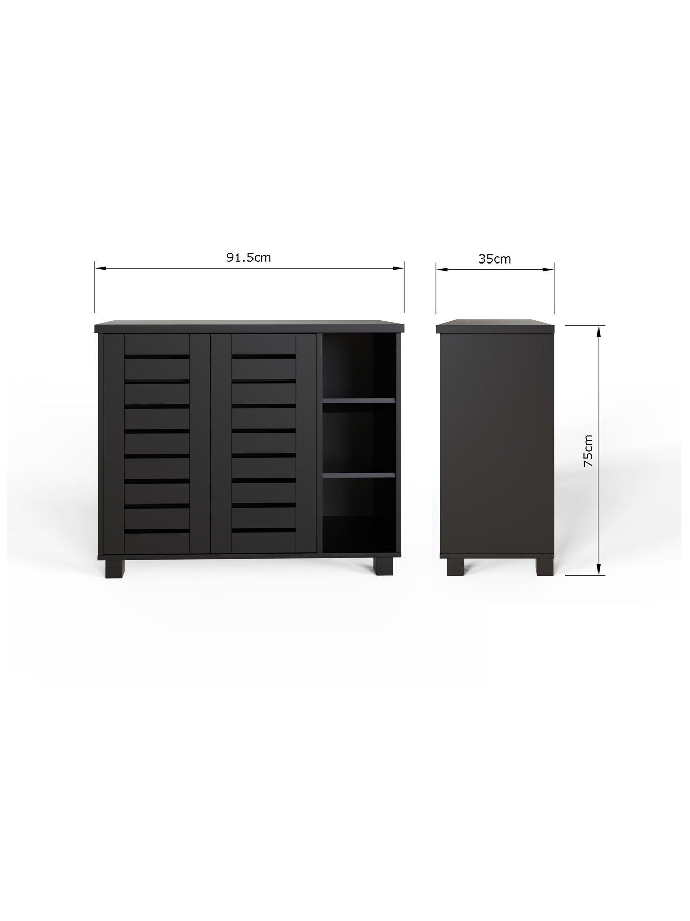 Image 7 of 7 of GFW Bodie Shoe Cabinet Black