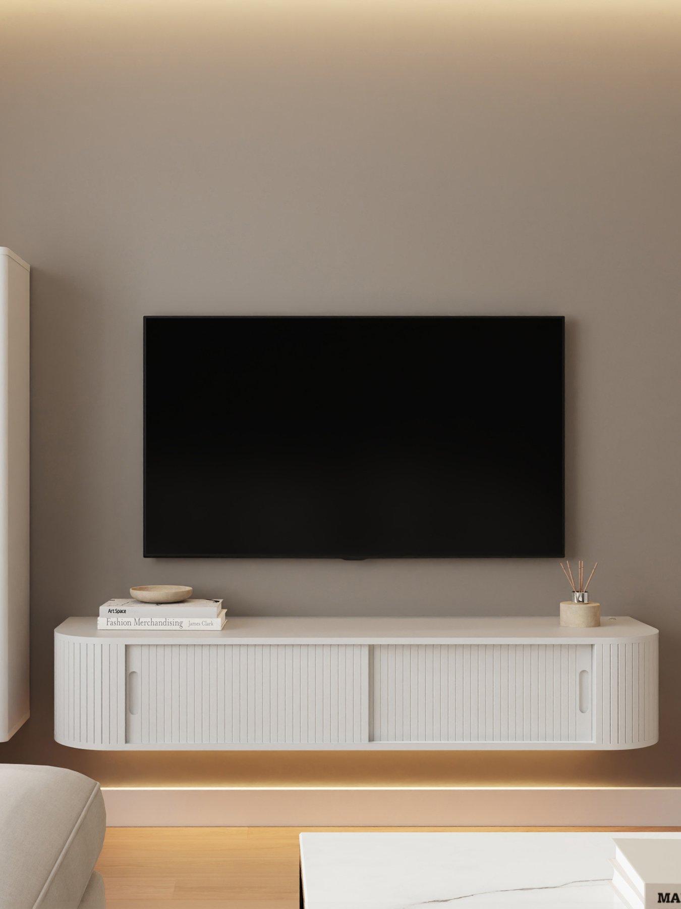 Gfw White Mateo 150Cm Wall Mounted Tv Unit - Image 4