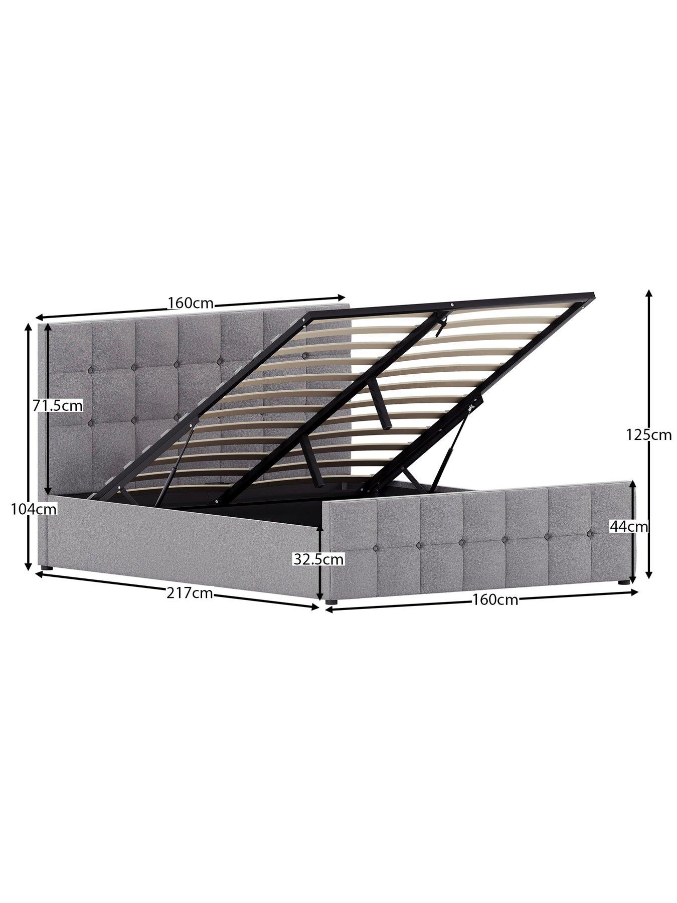 Image 5 of 6 of Vida Designs Valentina End Lift Ottoman King Bed