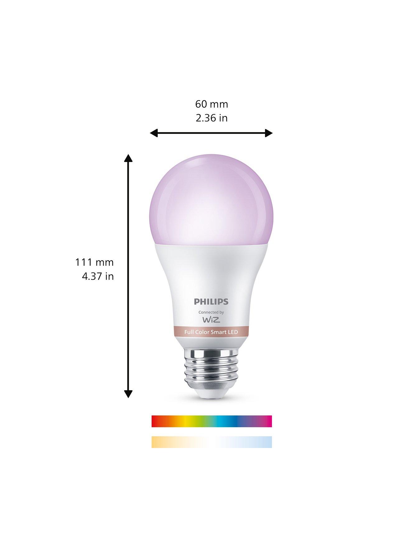 Image 2 of 7 of Philips Smart Led Smart LED RGB A60 Bulb E27 Base, Twin Pack