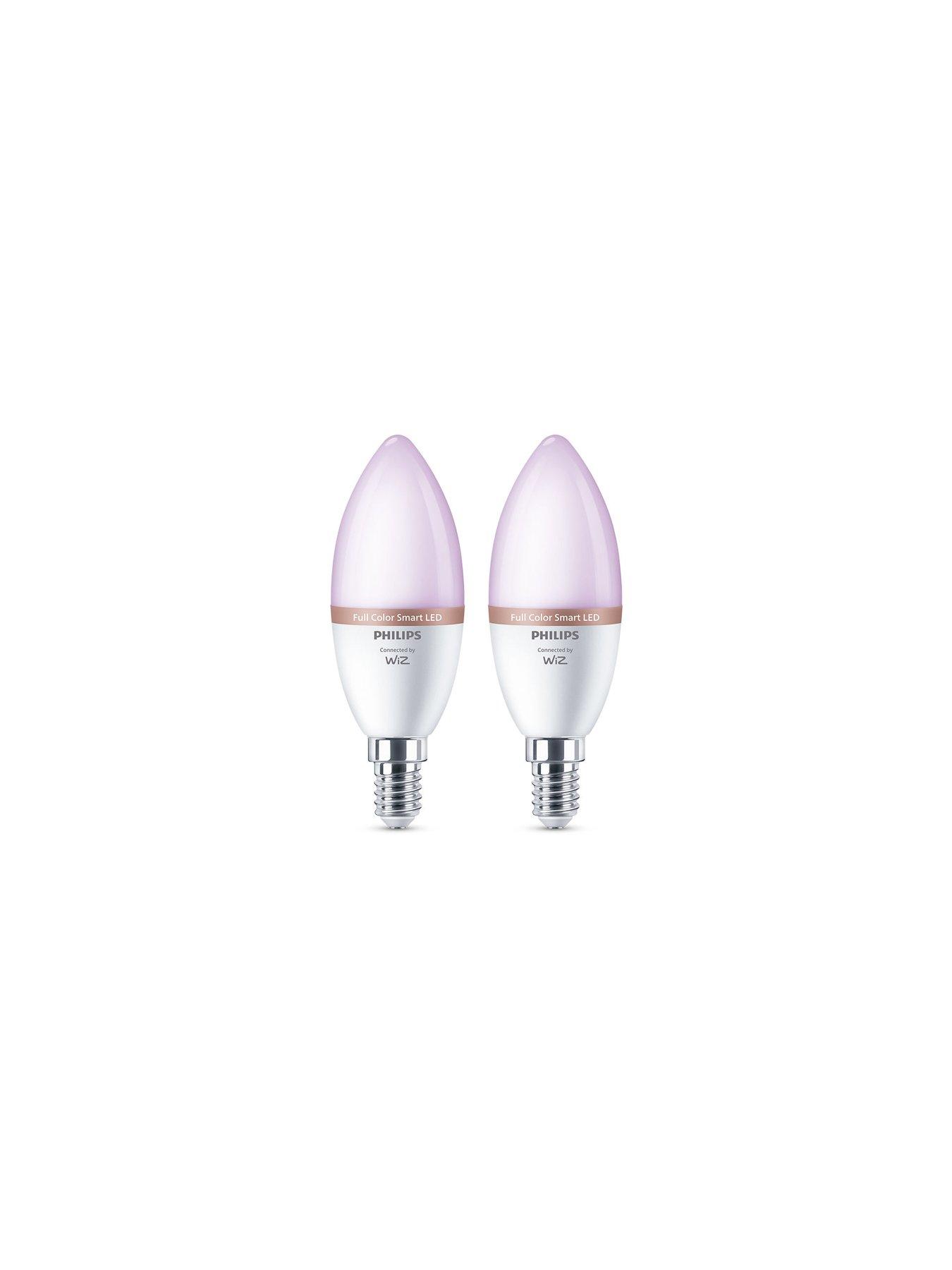Image 2 of 2 of Philips Smart Led Smart LED RGB E14 Bulb - 40W, Twin Pack