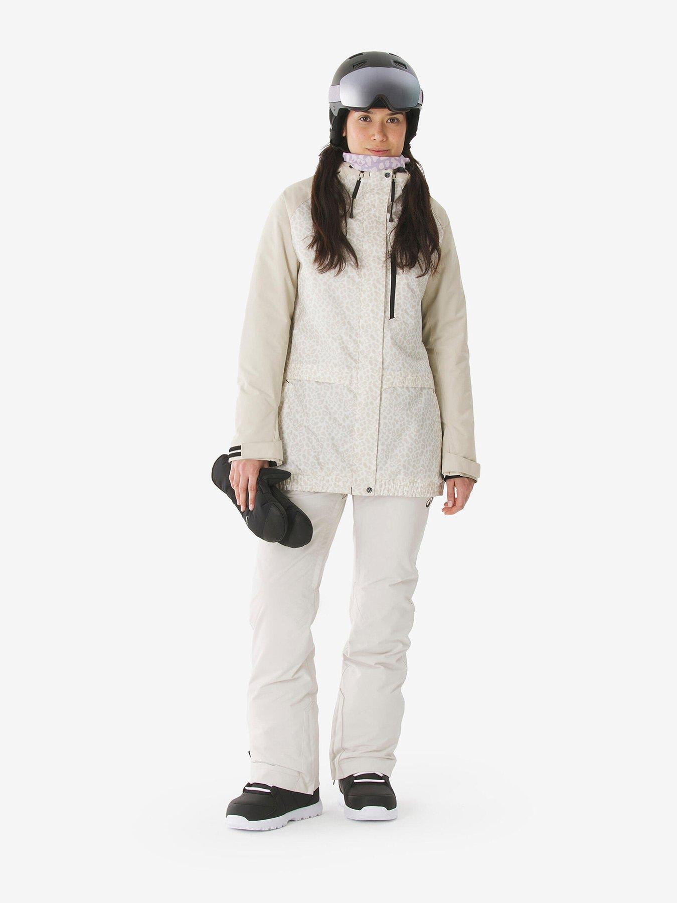 Image 2 of 7 of Decathlon Ladies Ski and Snowboarding Jacket 500 Long - Beige