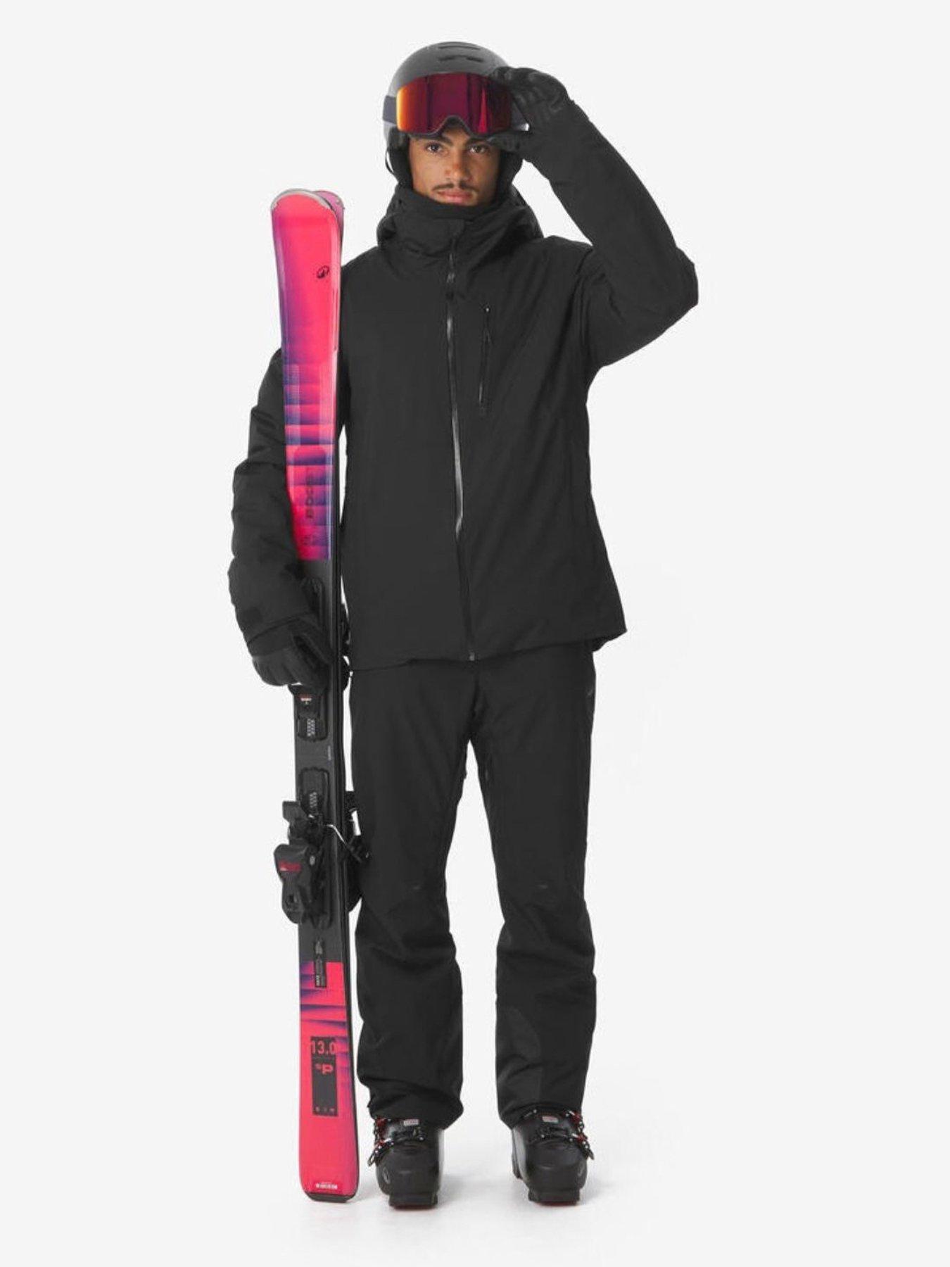 Image 1 of 6 of Decathlon Mens 500 Hooded Insulated Zip Pocket Ski Jacket - Black