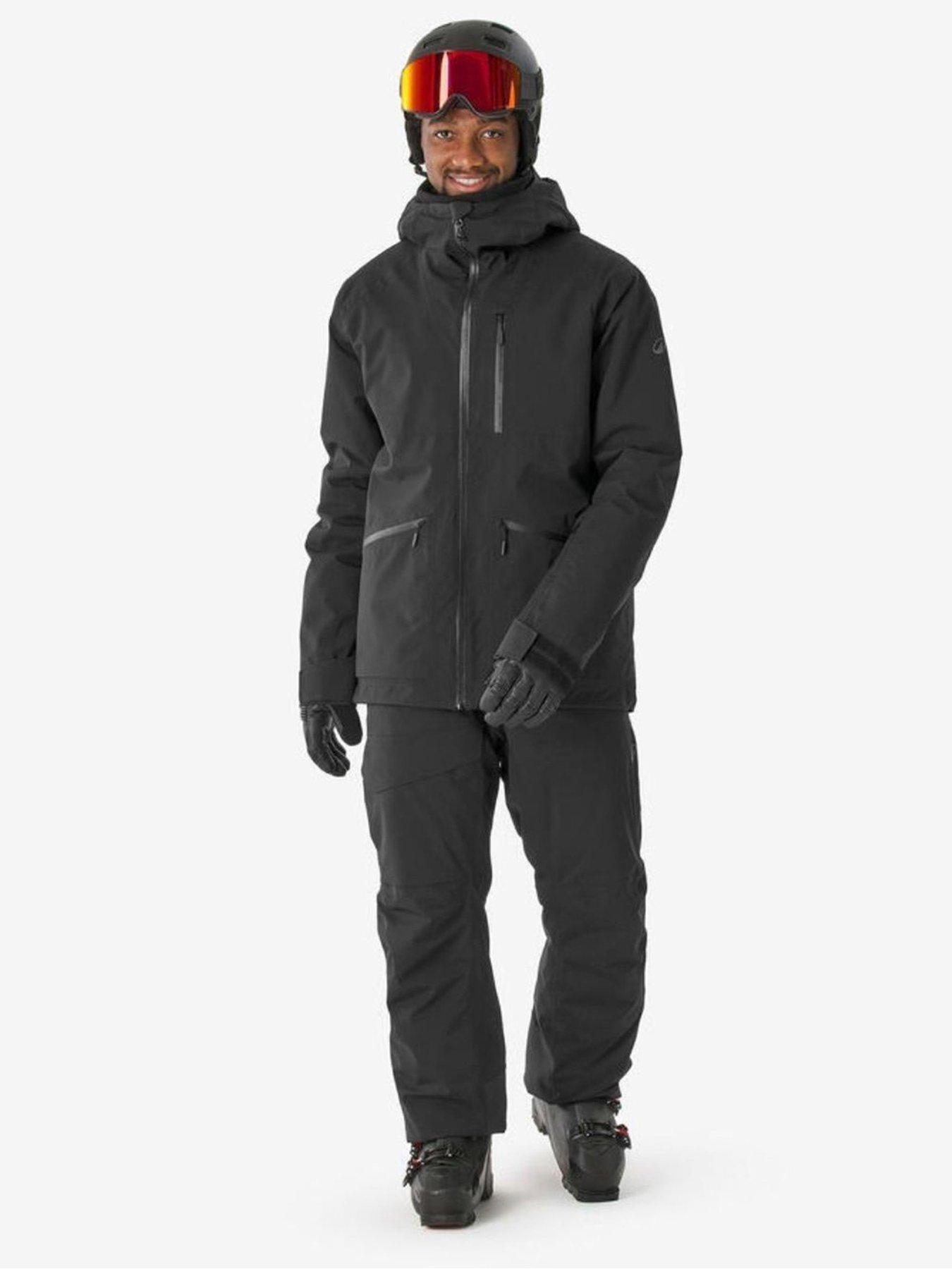 Image 1 of 5 of Decathlon Mens 500 Adjustable Waist Zip Pocket Ski Trousers - Black