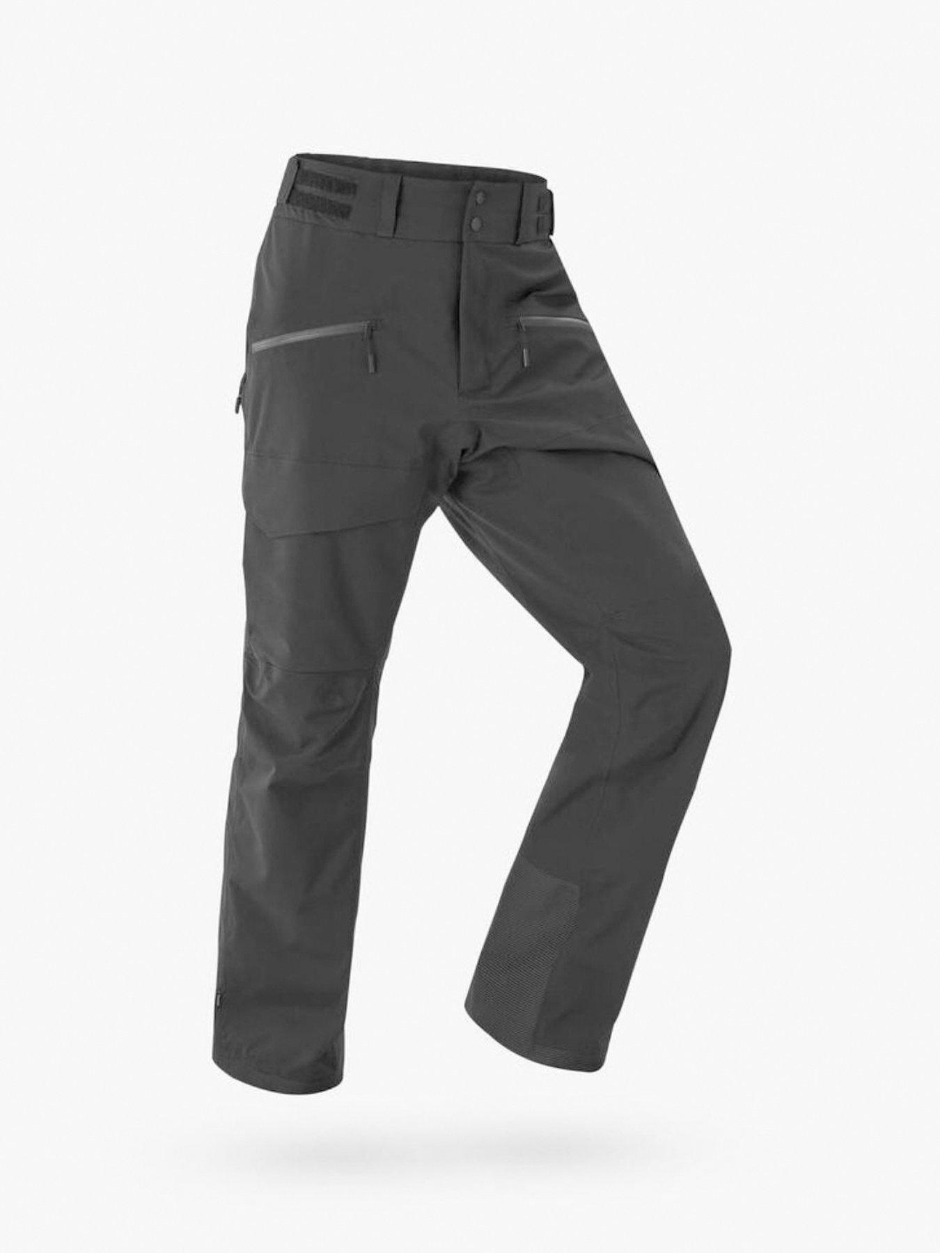 Image 3 of 5 of Decathlon Mens 500 Adjustable Waist Zip Pocket Ski Trousers - Black