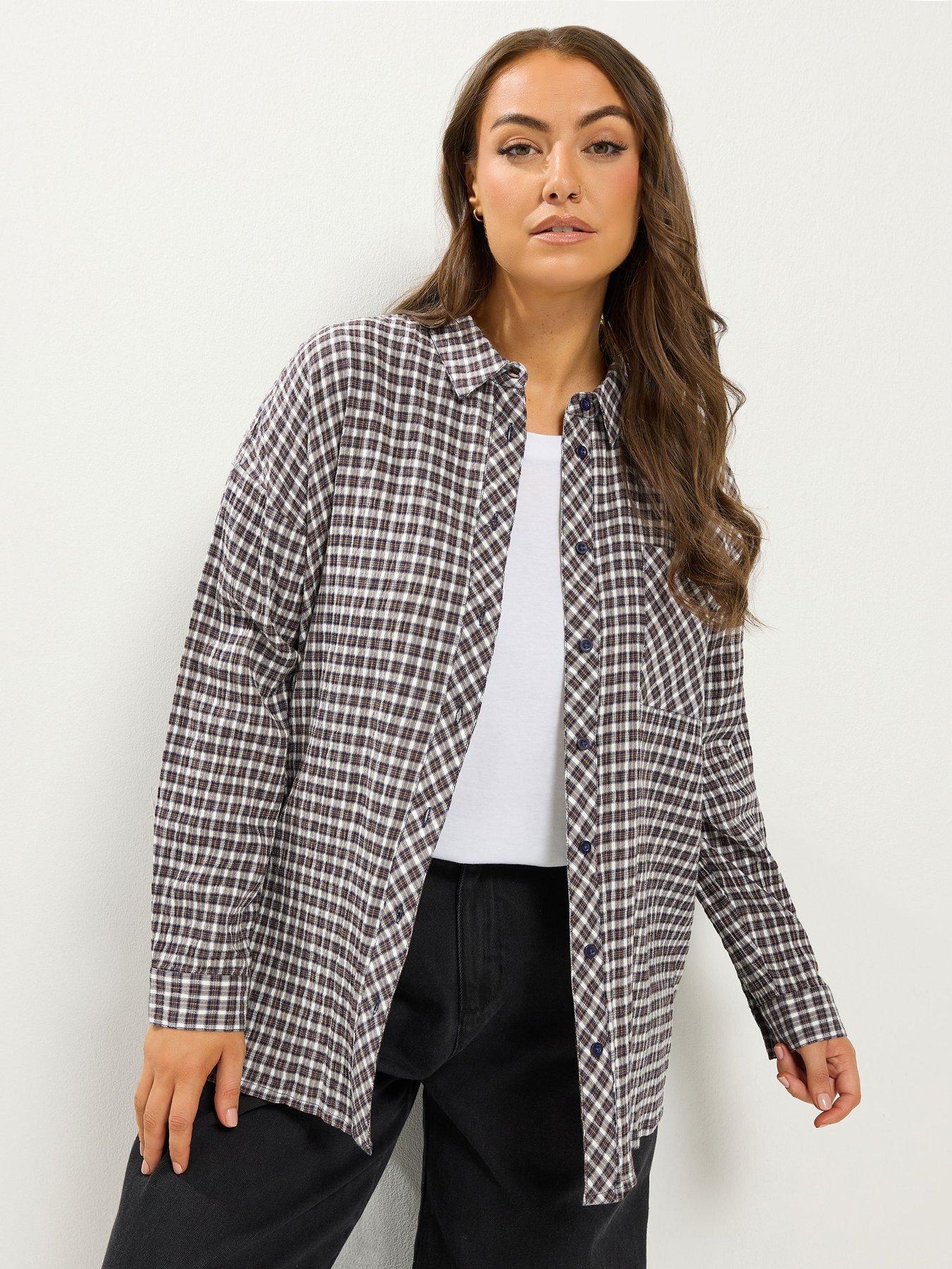 Image 1 of 4 of Yours Curve Check Shirt