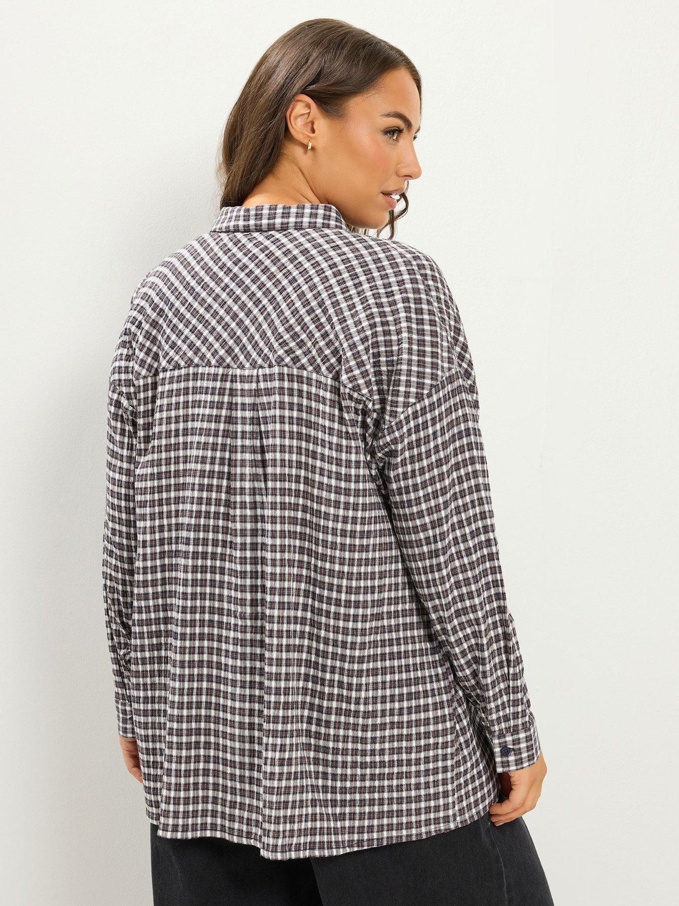Image 2 of 4 of Yours Curve Check Shirt