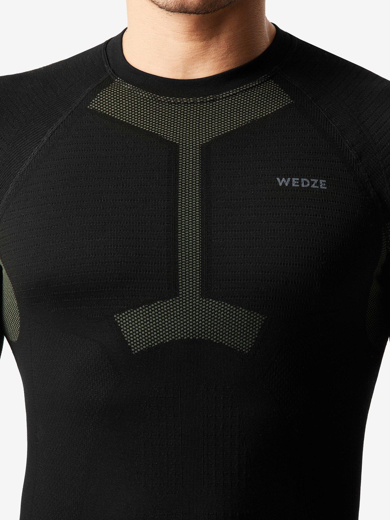 Image 4 of 4 of Decathlon Mens SKI 500 Soft Seamless Long Sleeve Base Layer Top - Black