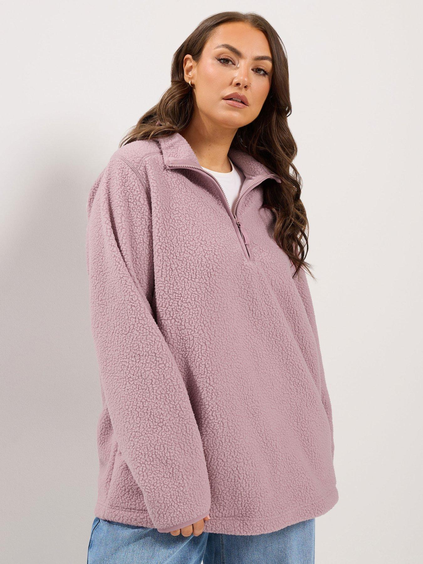 Image 1 of 4 of Yours Curve Half Zip Fleece