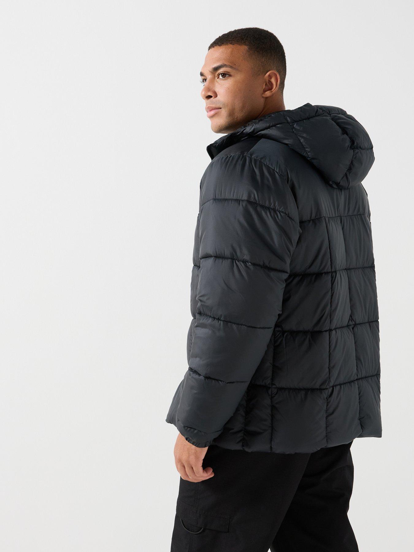 Image 2 of 6 of Columbia Mens Puffect IV Insulated Water Resistant Hooded Jacket - Black