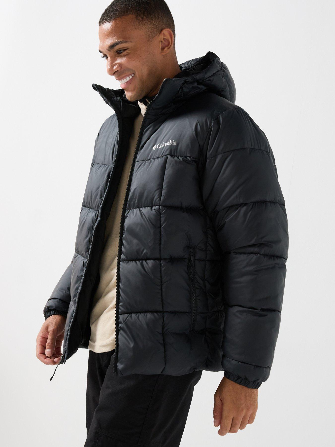 Image 5 of 6 of Columbia Mens Puffect IV Insulated Water Resistant Hooded Jacket - Black
