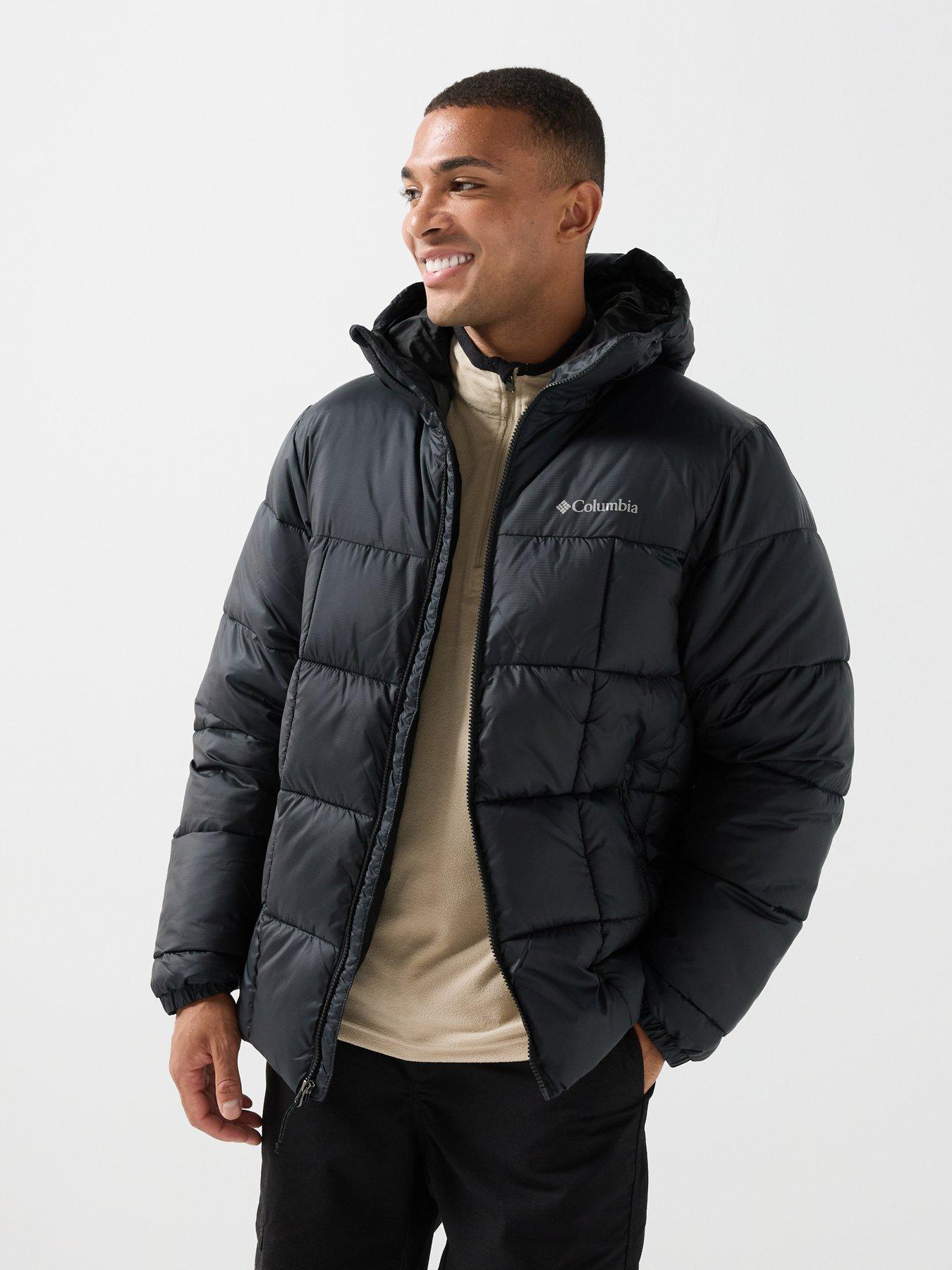 Image 6 of 6 of Columbia Mens Puffect IV Insulated Water Resistant Hooded Jacket - Black