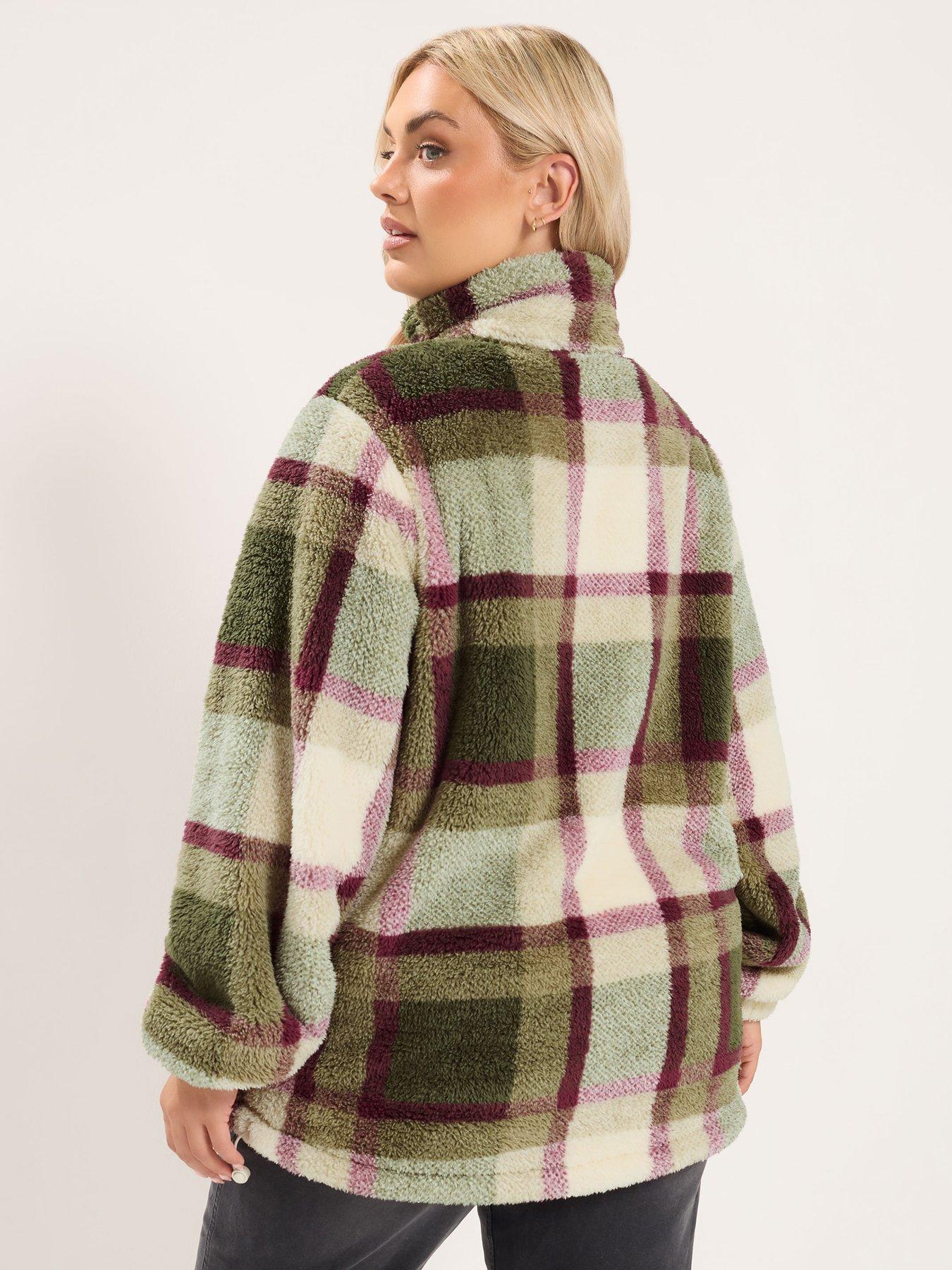 Image 2 of 4 of Yours Curve Feather Zip Thru Fleece