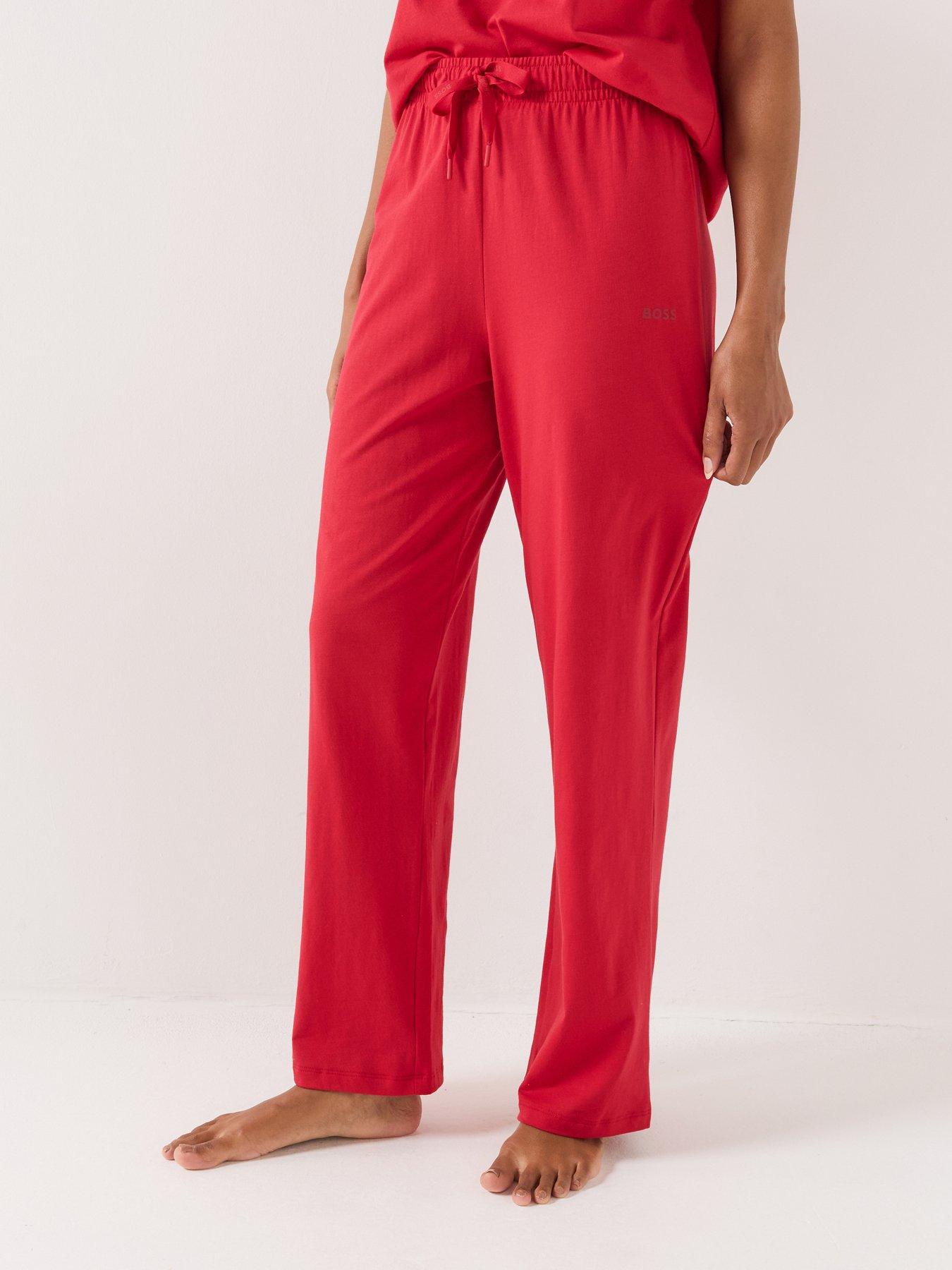 Image 1 of 6 of BOSS Boss Sleep Trousers - Red