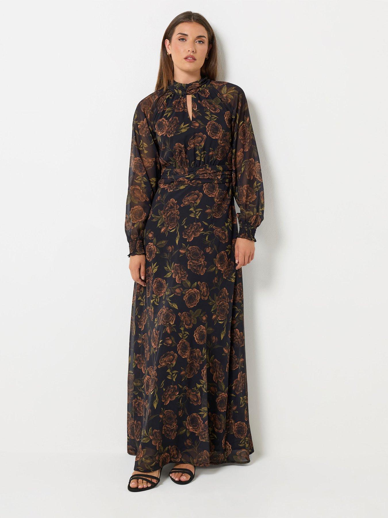 Image 3 of 4 of Long Tall Sally Tall Floral Keyhole Maxi Dress