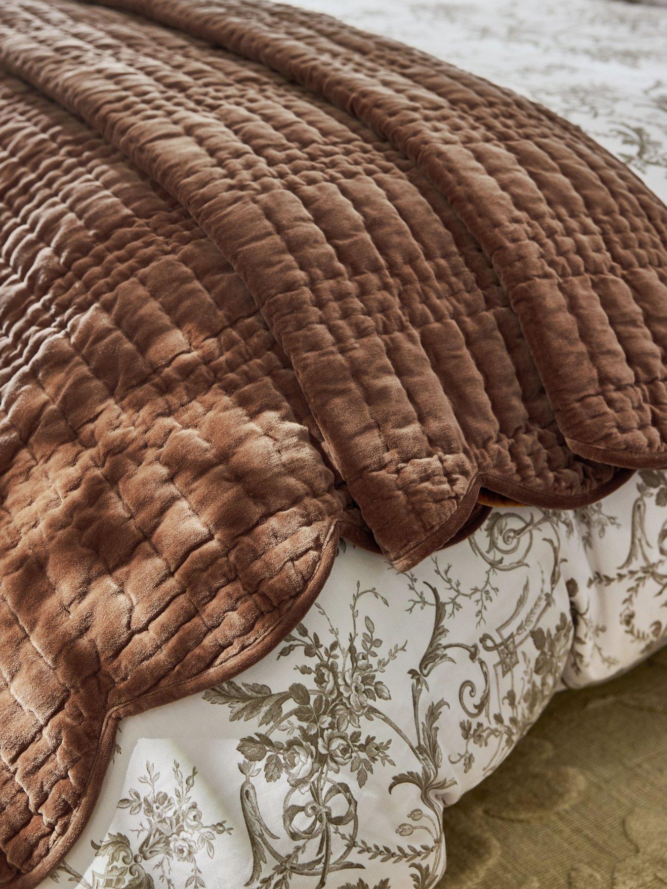 Image 1 of 4 of Laura Ashley Brady Scalloped Bedspread 180cm X 235cm