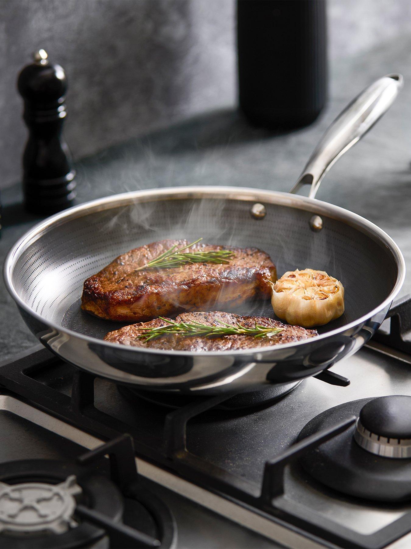 Tower Ti-Clad 30cm Hybrid Frying Pan | Titanium-Infused Tri-Ply Induction Cookware, CeramiShield™ Pro Non-Stick, Enhanced Browning, Metal Utensil Safe, T900334GRY - Image 7