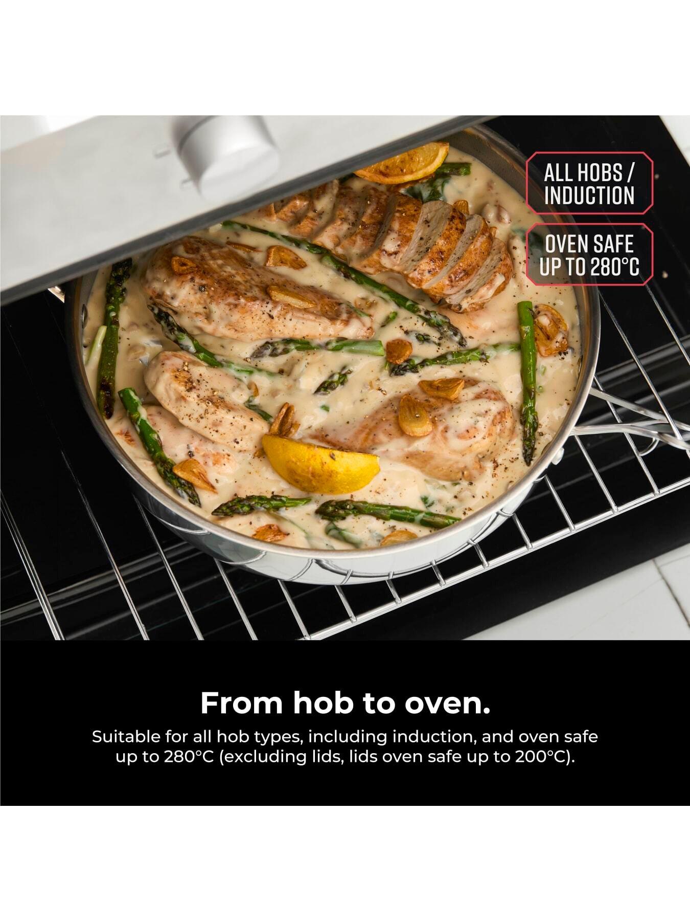 Image 6 of 6 of Tower Ti-Clad 5 Piece Pan Set, 16/18cm Saucepans, 24/28cm Frying Pans, 28cm Multi-Pan