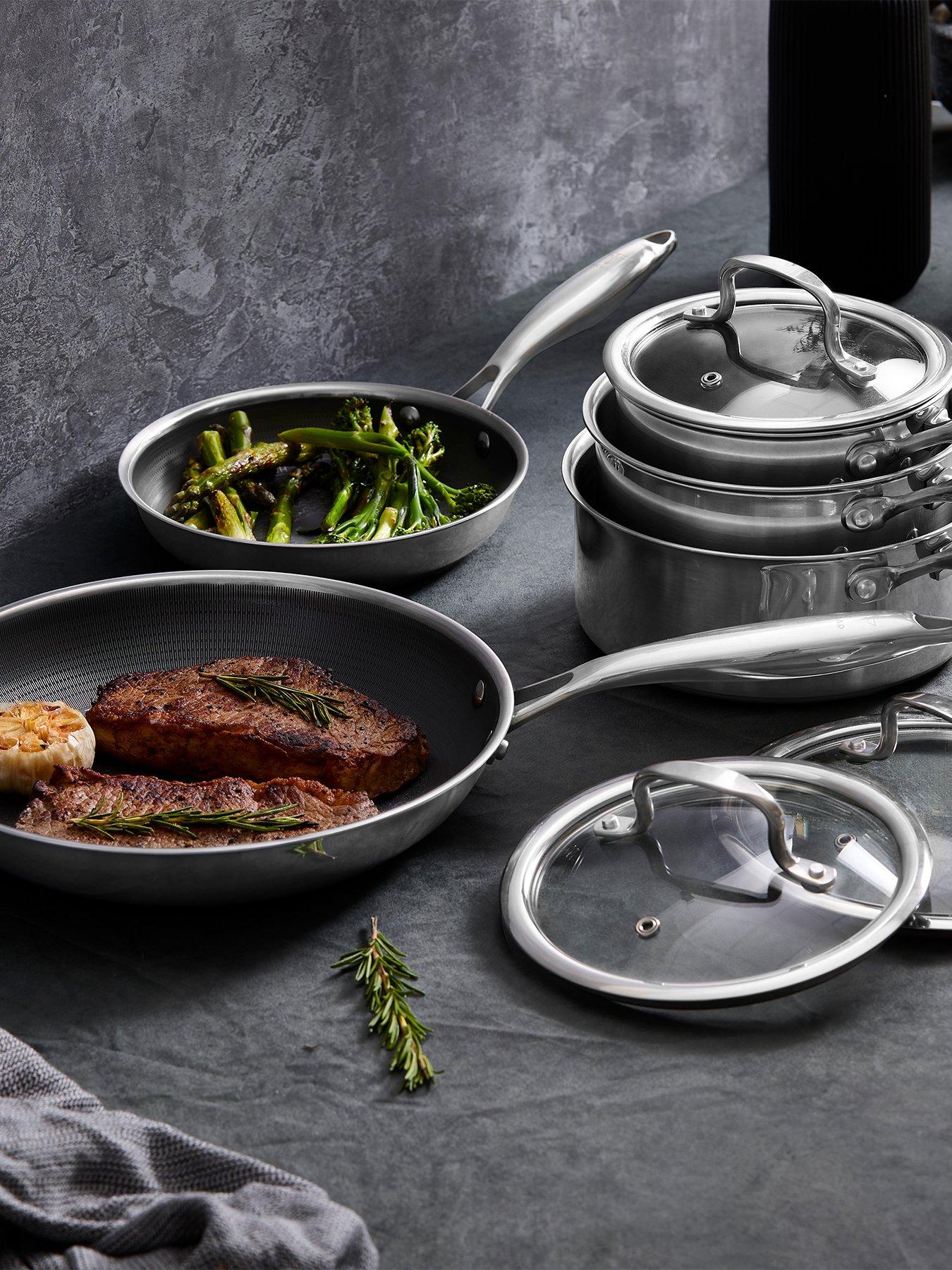 Tower  Ti-Clad 5 Piece Cookware Set - Grey - Medium - Image 4