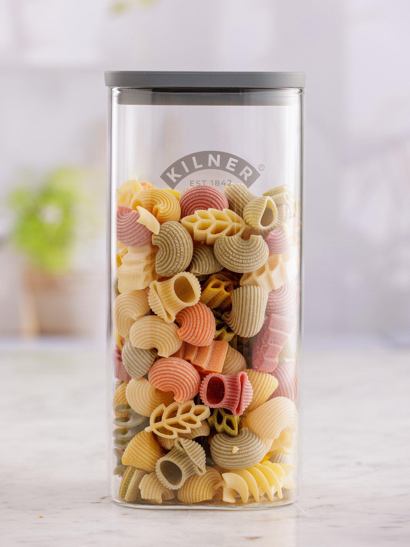 Image 3 of 4 of KILNER Fresh Storage 1.5L&nbsp;Square Jar&nbsp;Set of&nbsp;2