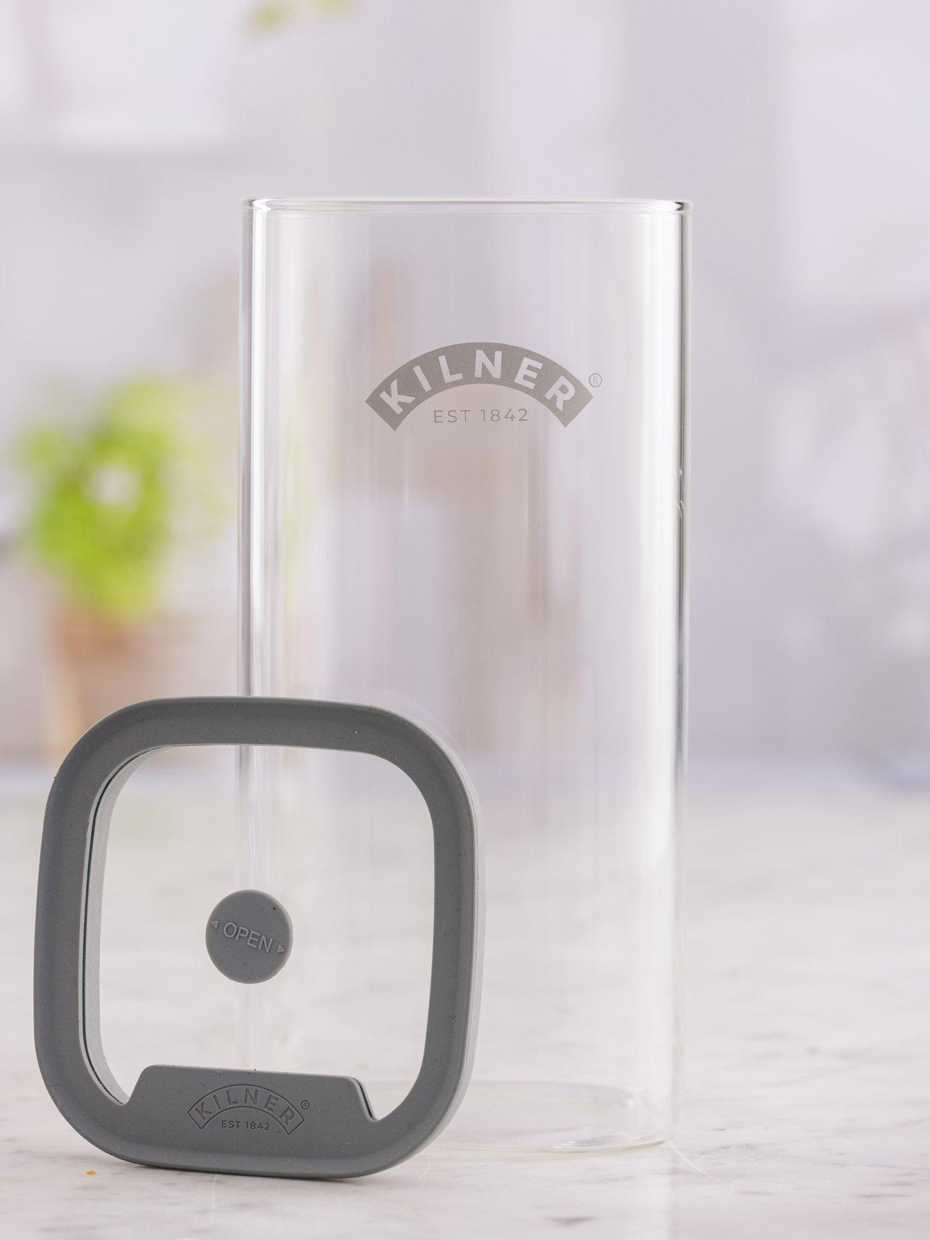 Image 4 of 4 of KILNER Fresh Storage 1.5L&nbsp;Square Jar&nbsp;Set of&nbsp;2