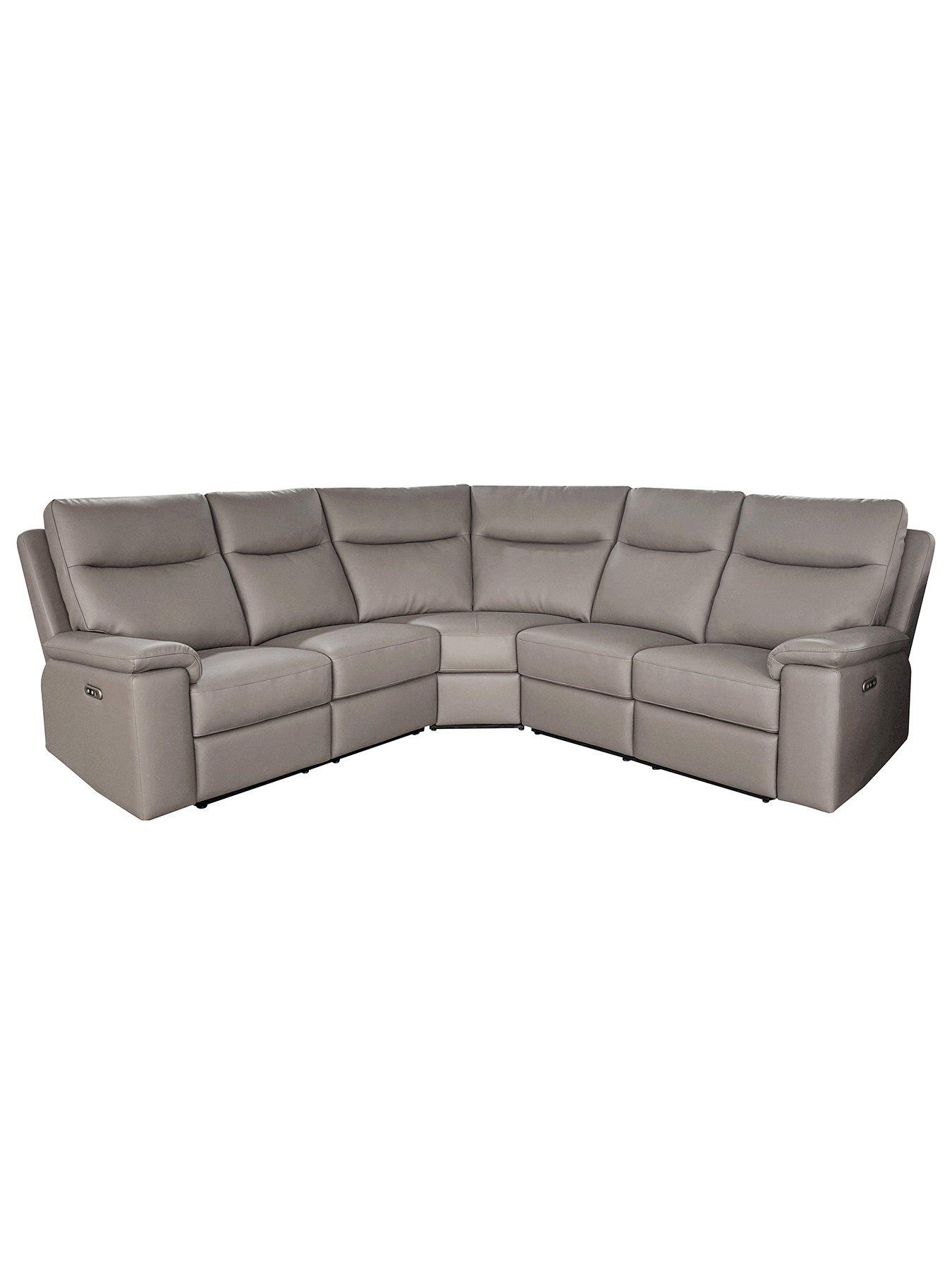 Image 3 of 6 of Aspire Toronto Leather Corner Recliner Sofa