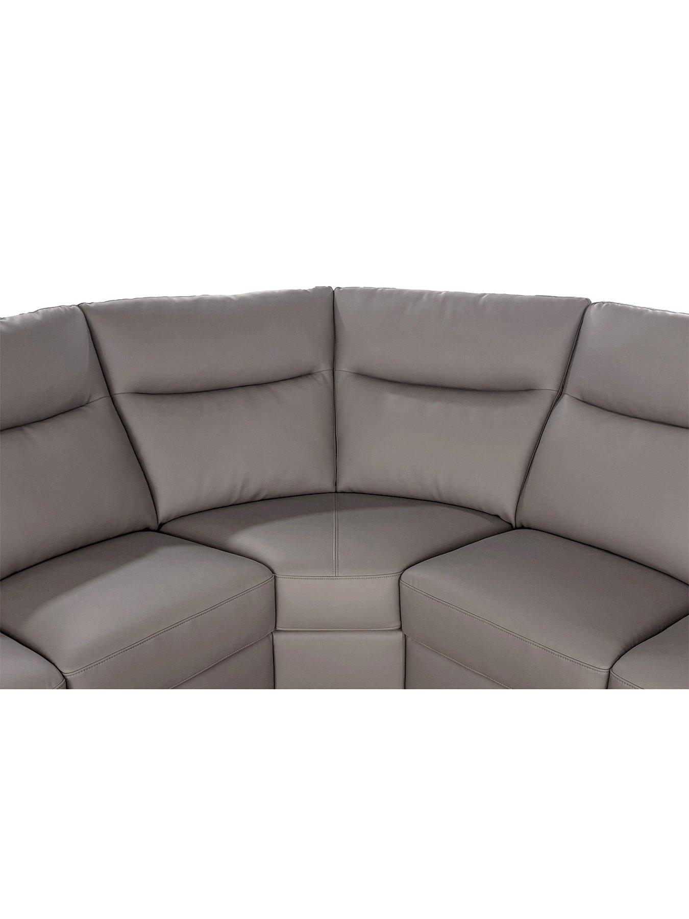 Image 5 of 6 of Aspire Toronto Leather Corner Recliner Sofa