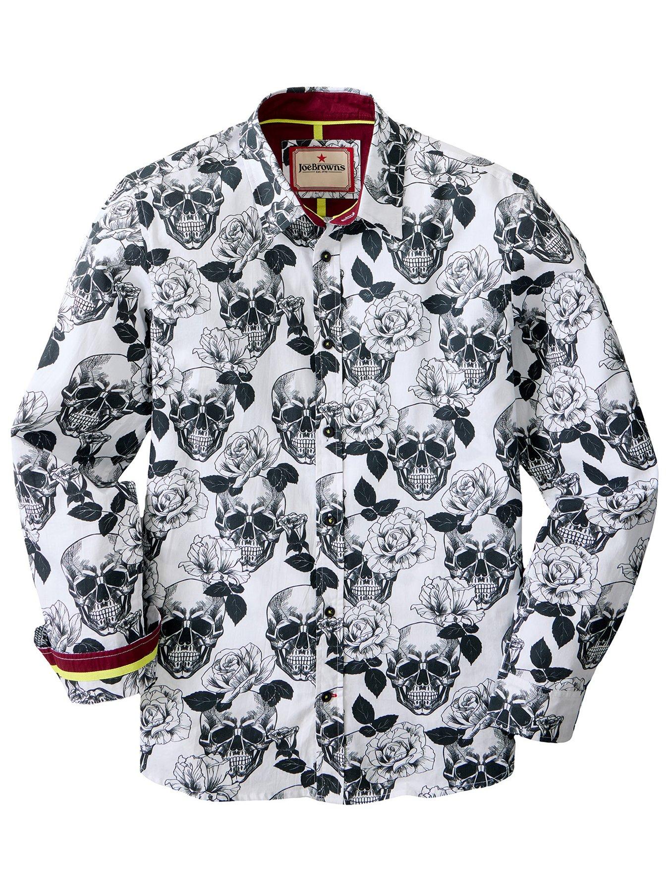 Image 7 of 7 of Joe Browns Monochrome Skull Print Shirt