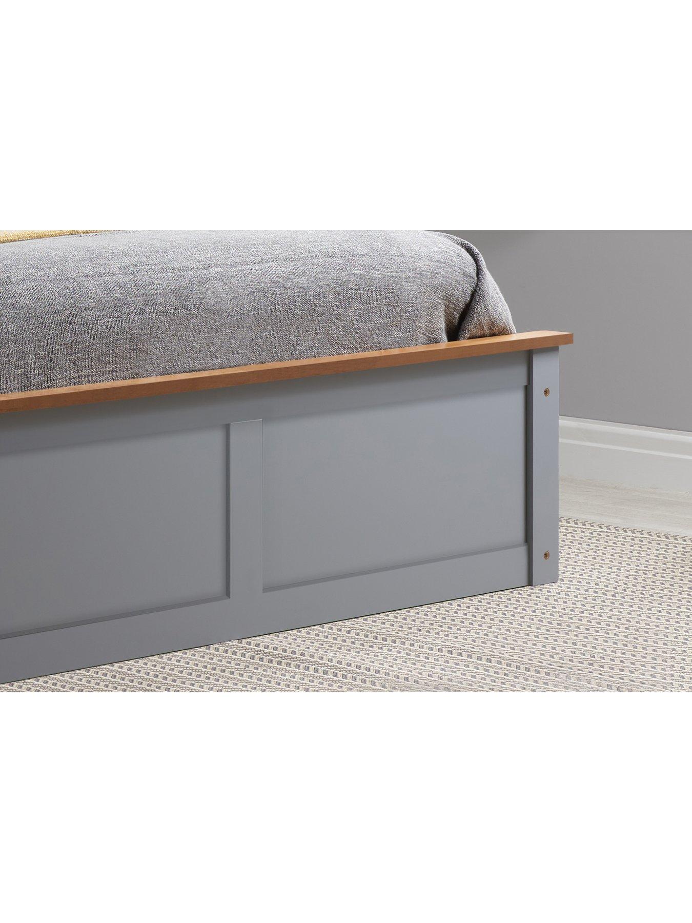 Image 6 of 7 of Birlea Phoenix Ottoman Wooden Bed Double - Dark Grey