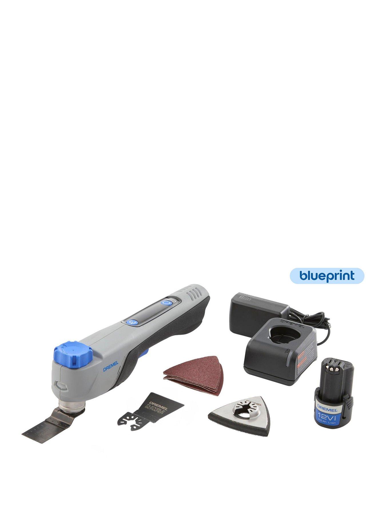 Dremel Blueprint 12V Brushless Oscillating Multi-Tool with Application Selector and Variable Speed (Kit with Cutting and Scrapping Blade, 6 Sanding Papers, Sanding Pad, Charger and Battery) - Image 3